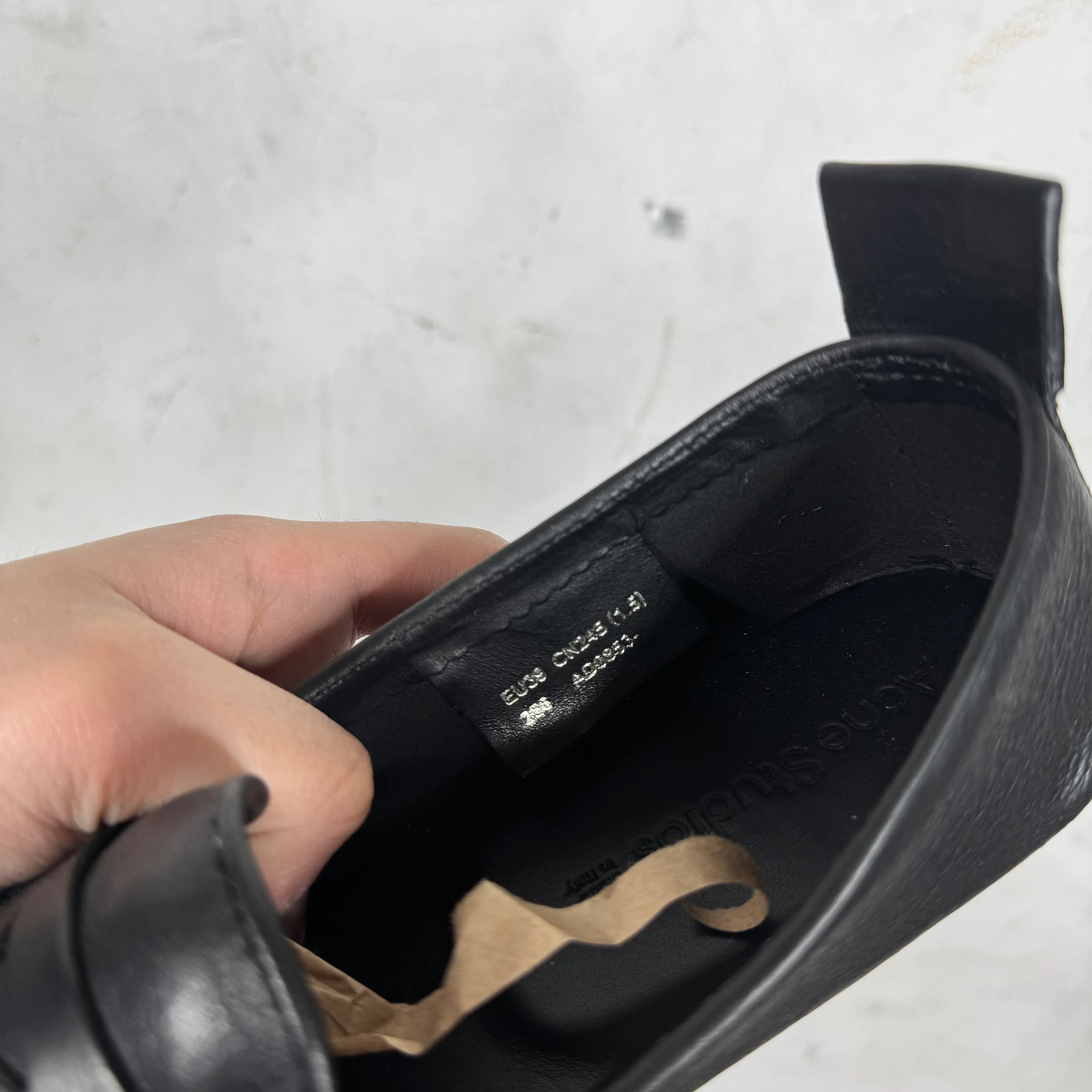 Acne Studios Scrunched Penny Loafers - Image 8