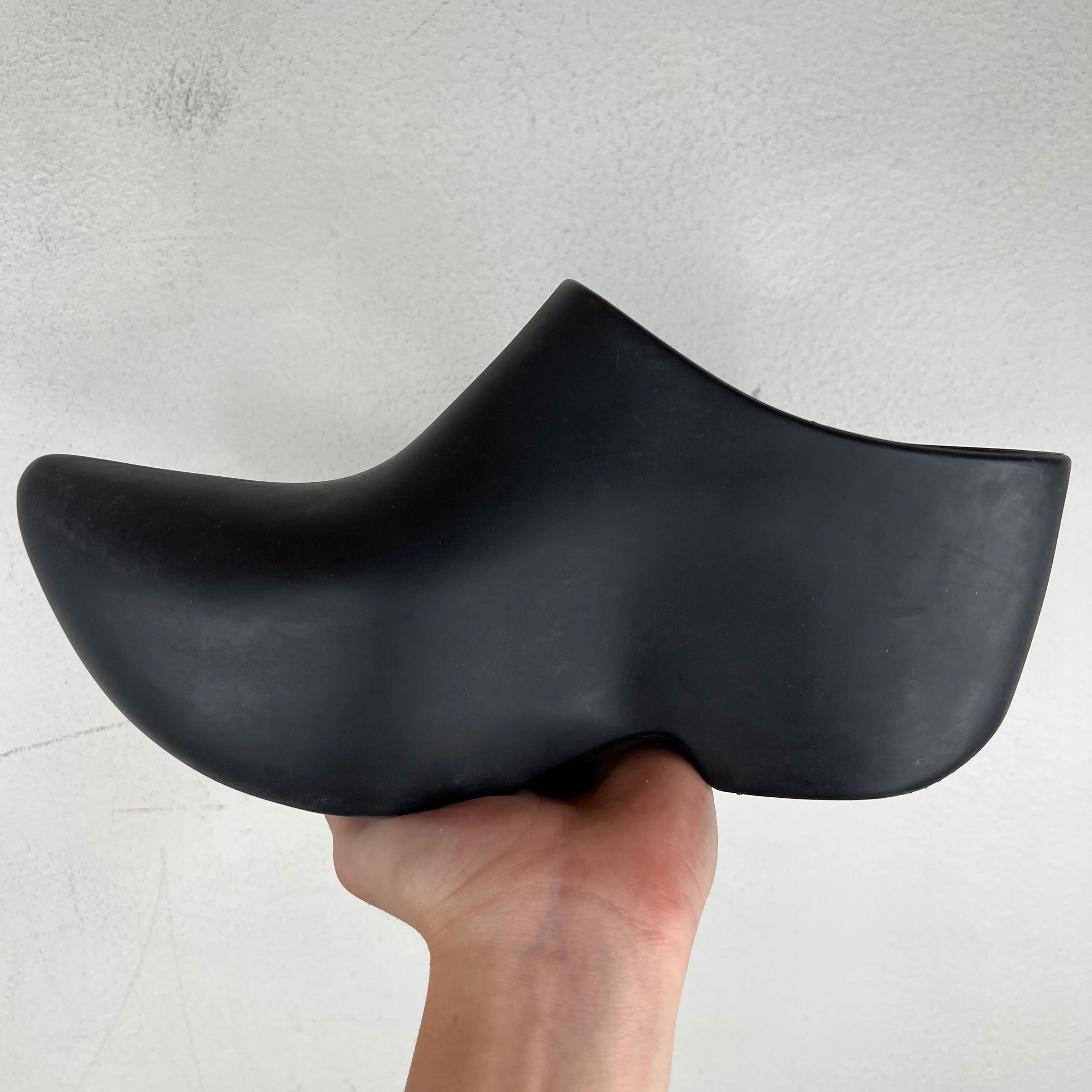 Balenciaga Black Rubber Technoclog Mules - Image 4