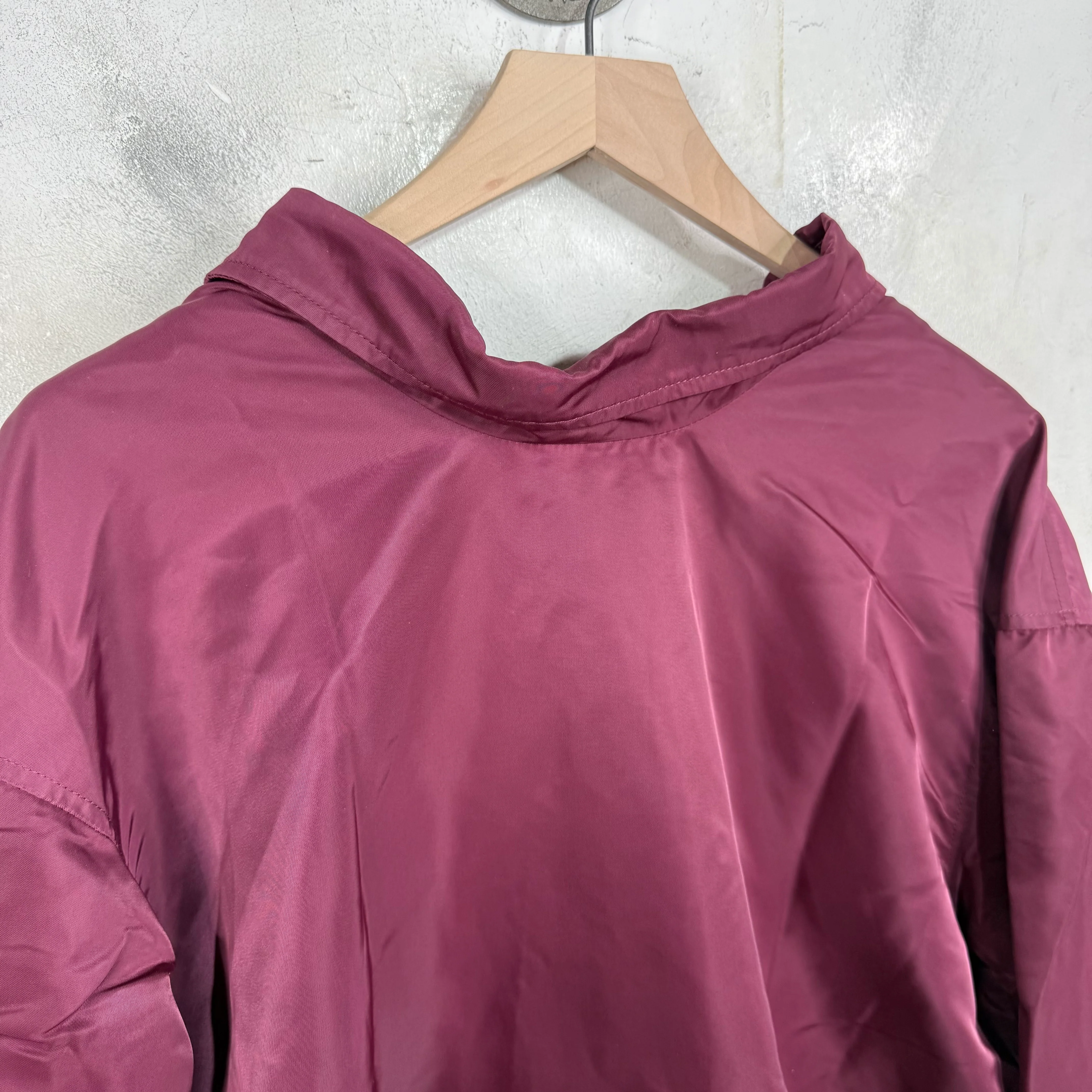 Balenciaga Burgundy Coaches Jacket - Image 8