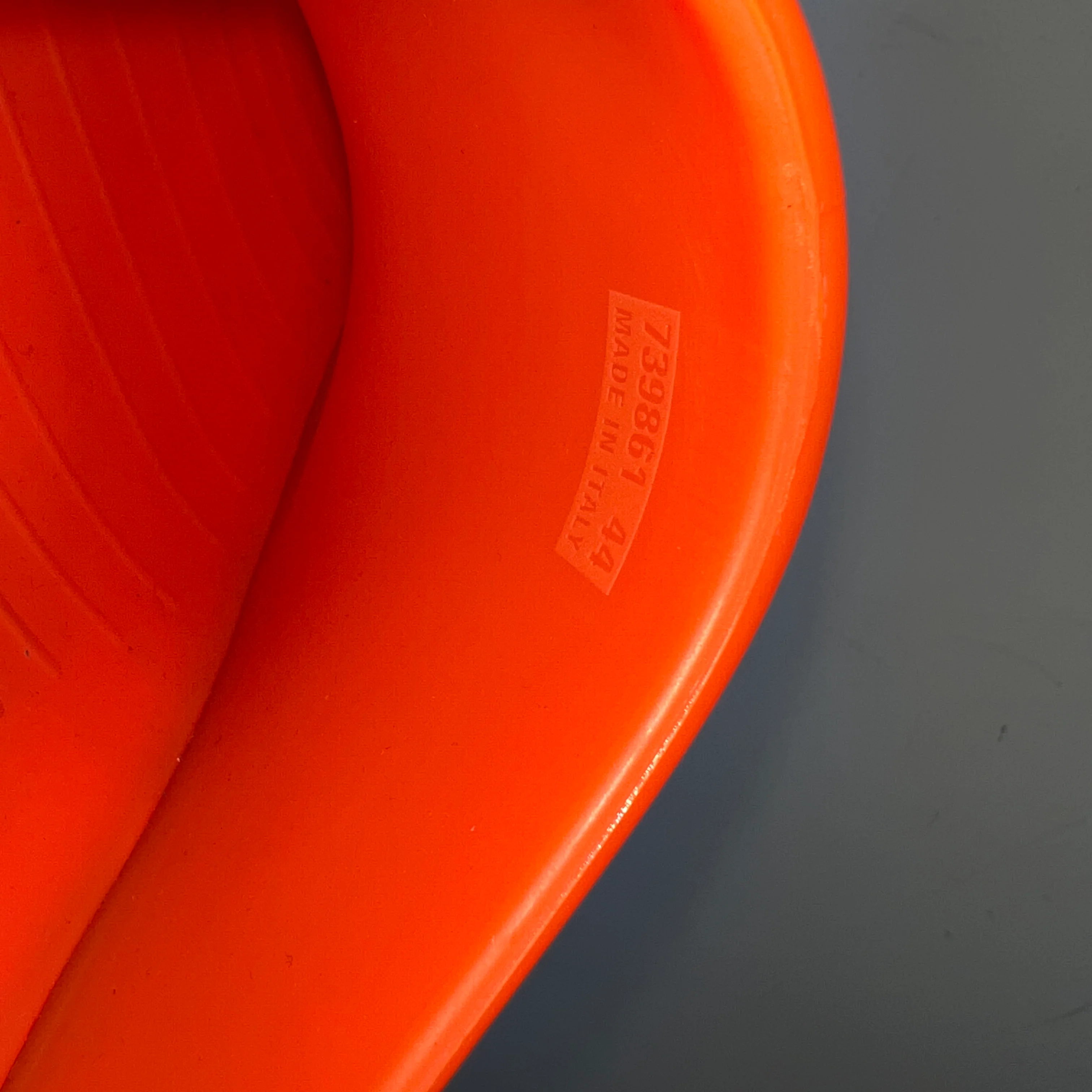 Balenciaga Orange Technoclog Shoes - Image 12