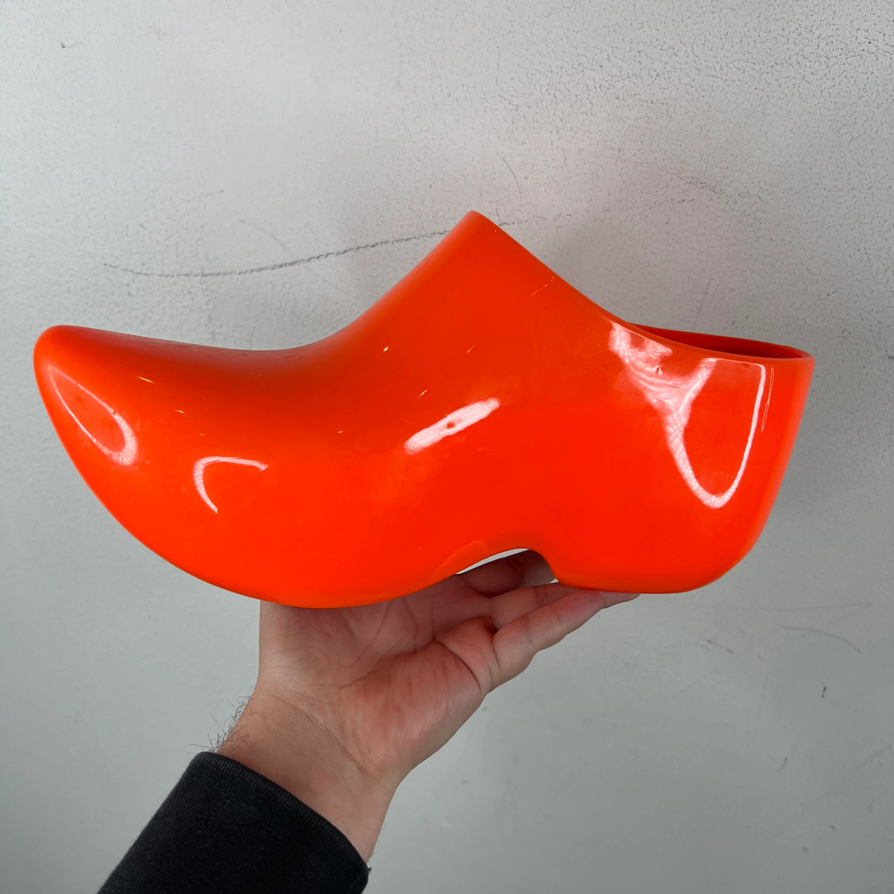 Balenciaga Orange Technoclog Shoes - Image 4