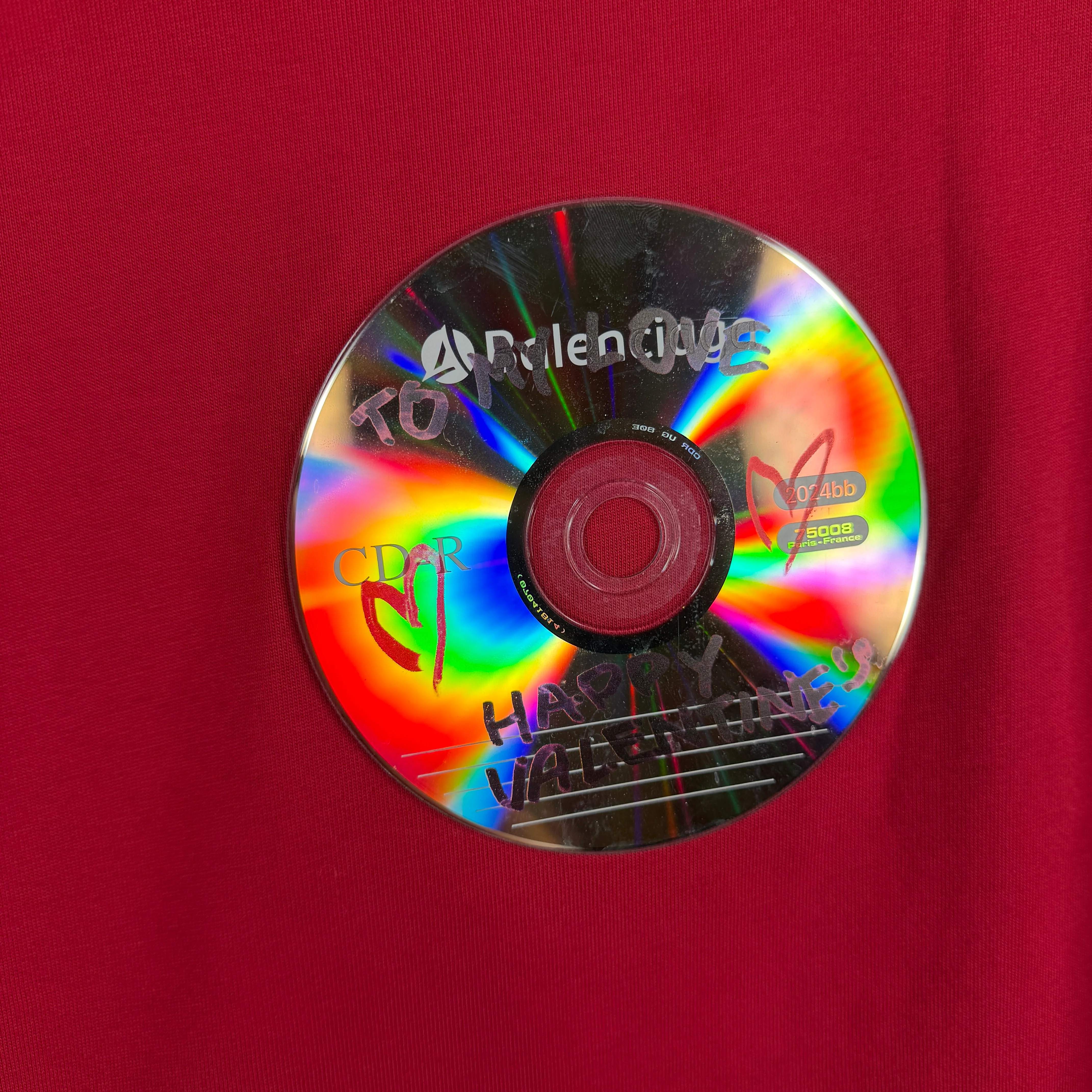 Balenciaga Red To My Love Valentine's T-Shirt - Image 6