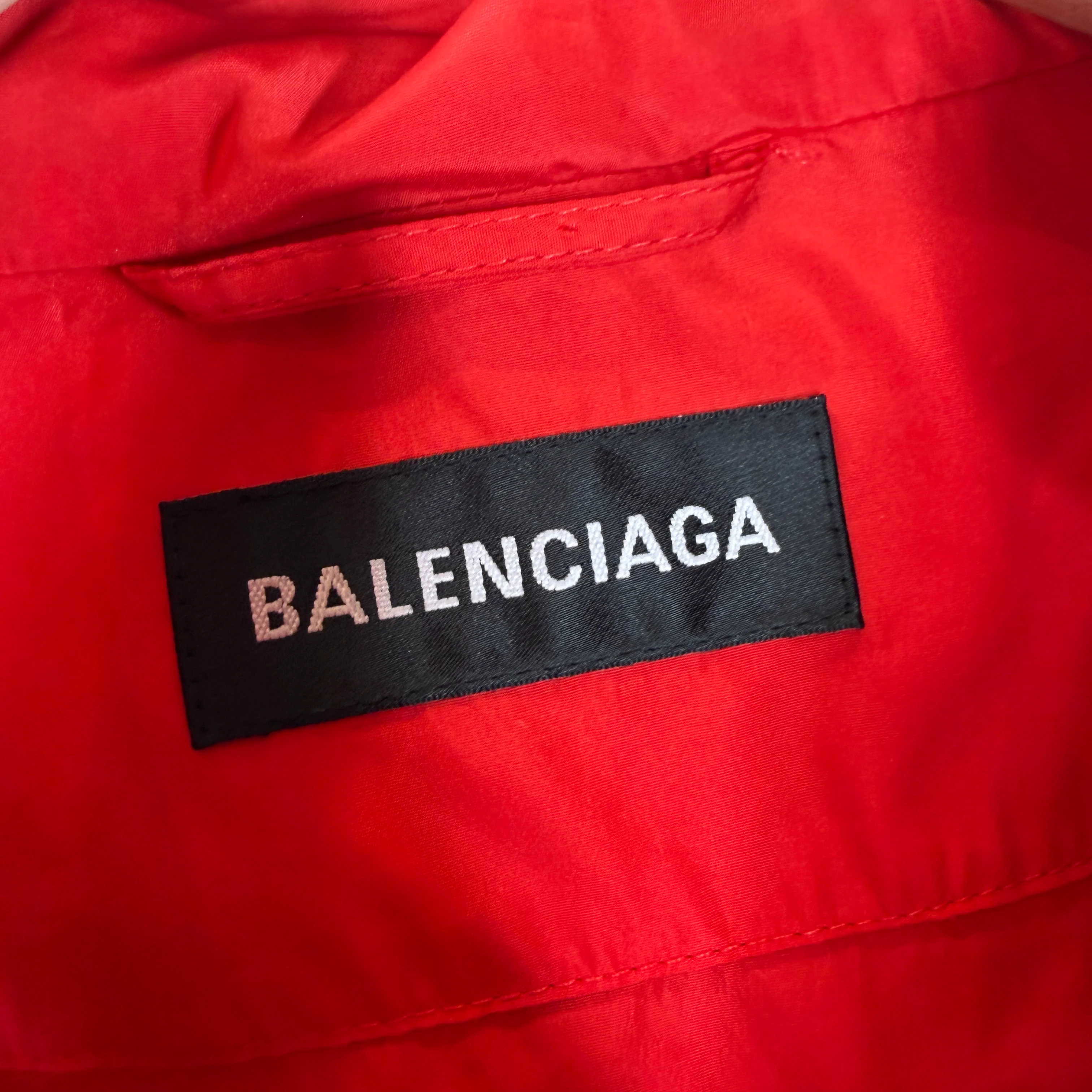Balenciaga Red Tonal Logo Windbreaker - Image 3