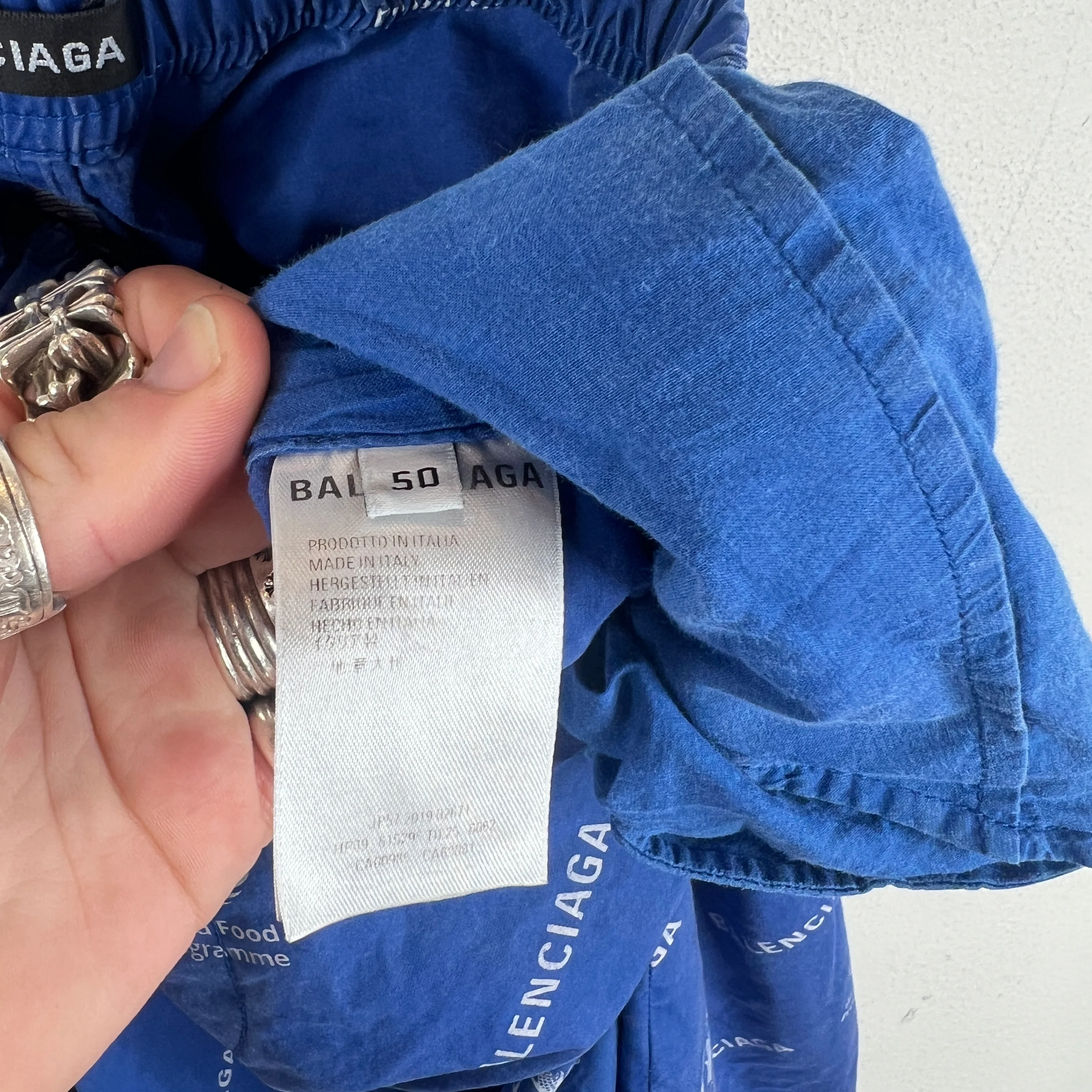 Balenciaga World Food Program Pajamas Pants - Image 5