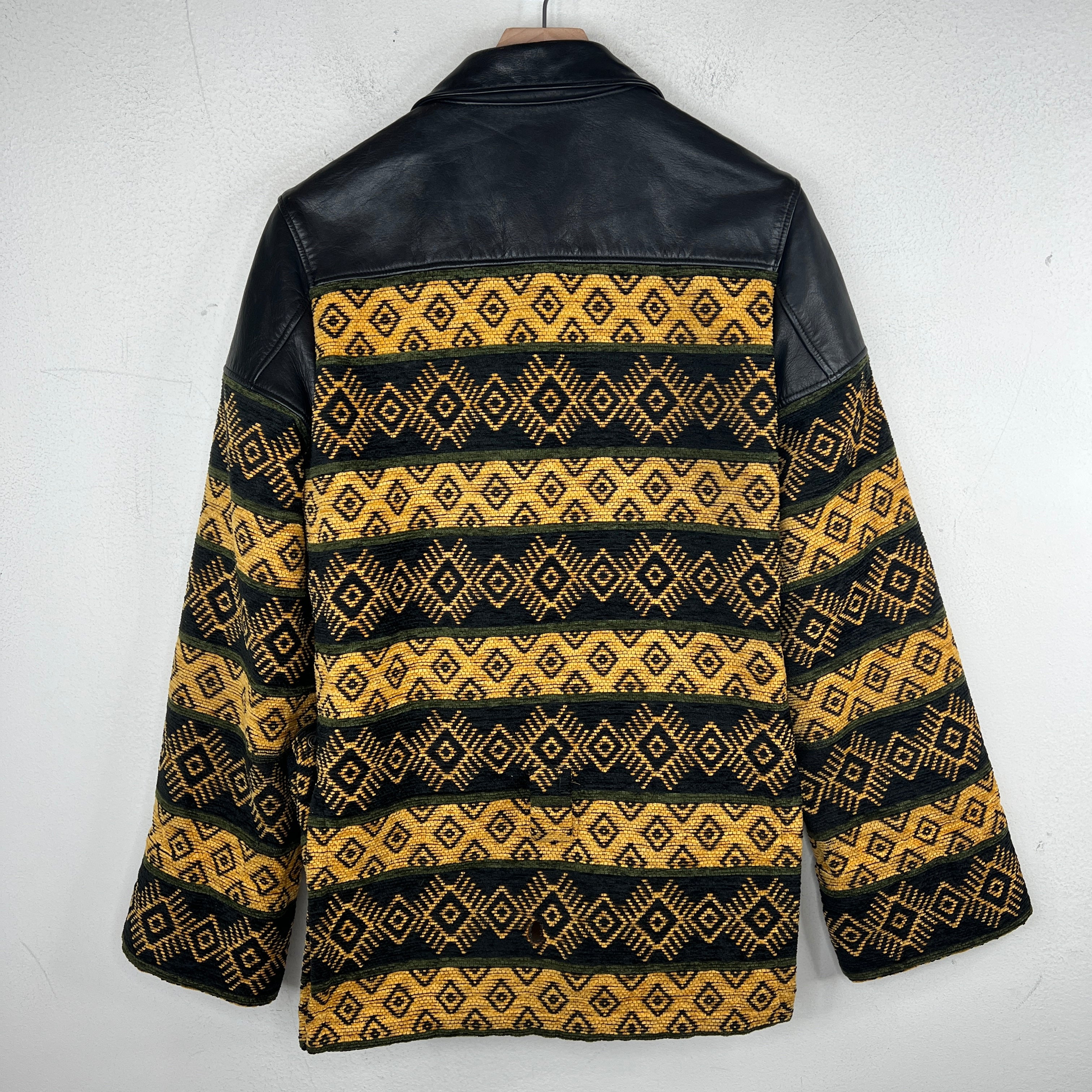 Blackmeans GJ23-9 Riders Woven Leather Jacket - Image 2