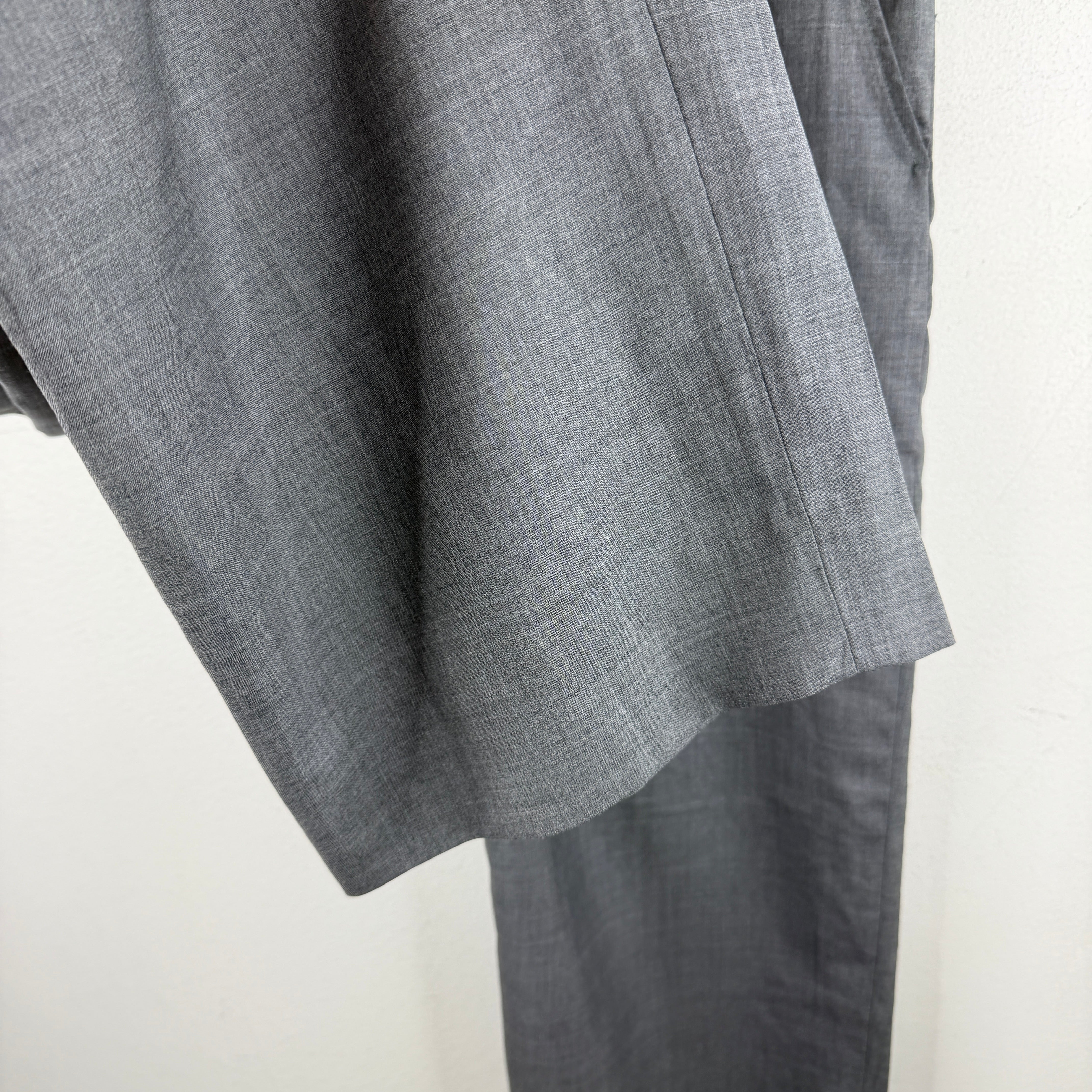 Bode Gray Wool Side Buckle Trousers - Image 7