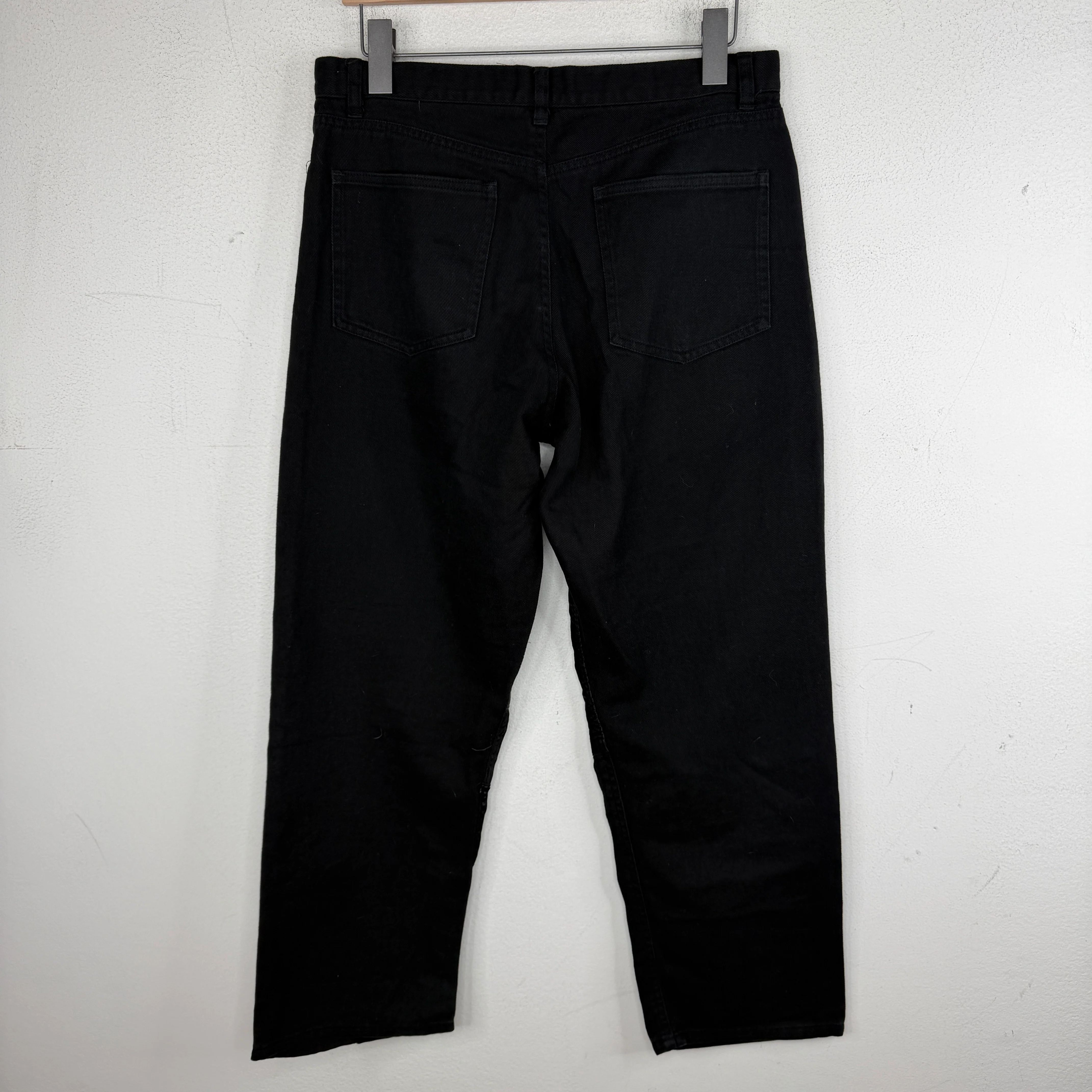 CDG Black Patchwork Trousers - Image 2