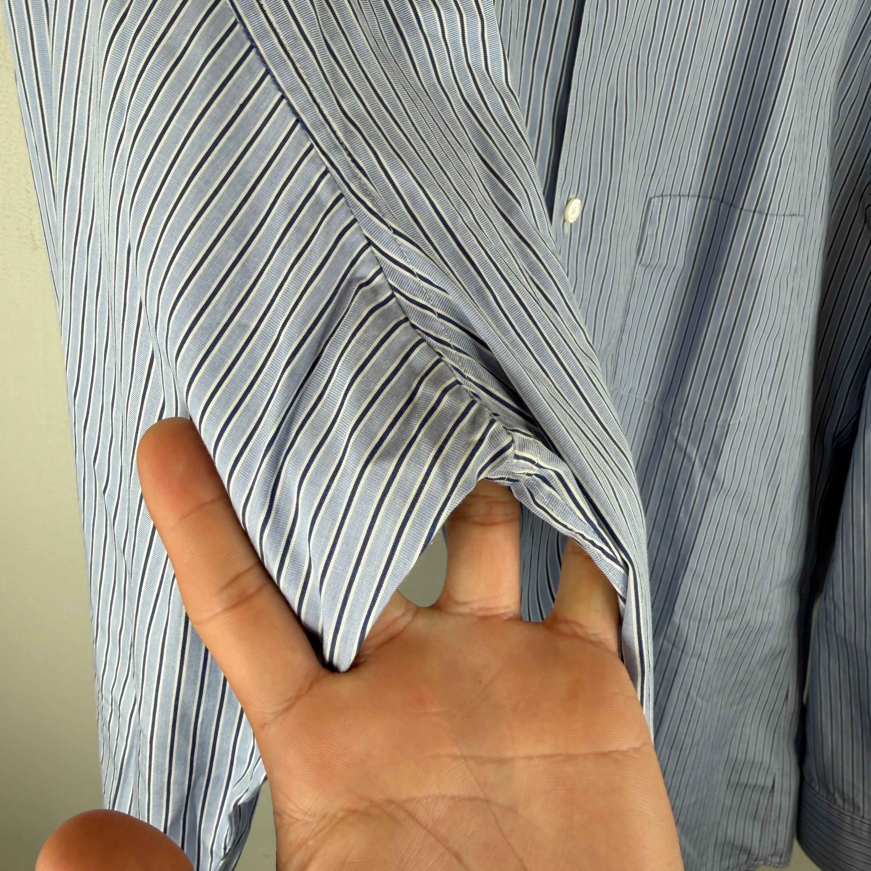 CDG Shirt Striped Mandarin Collar Shirt - Image 6