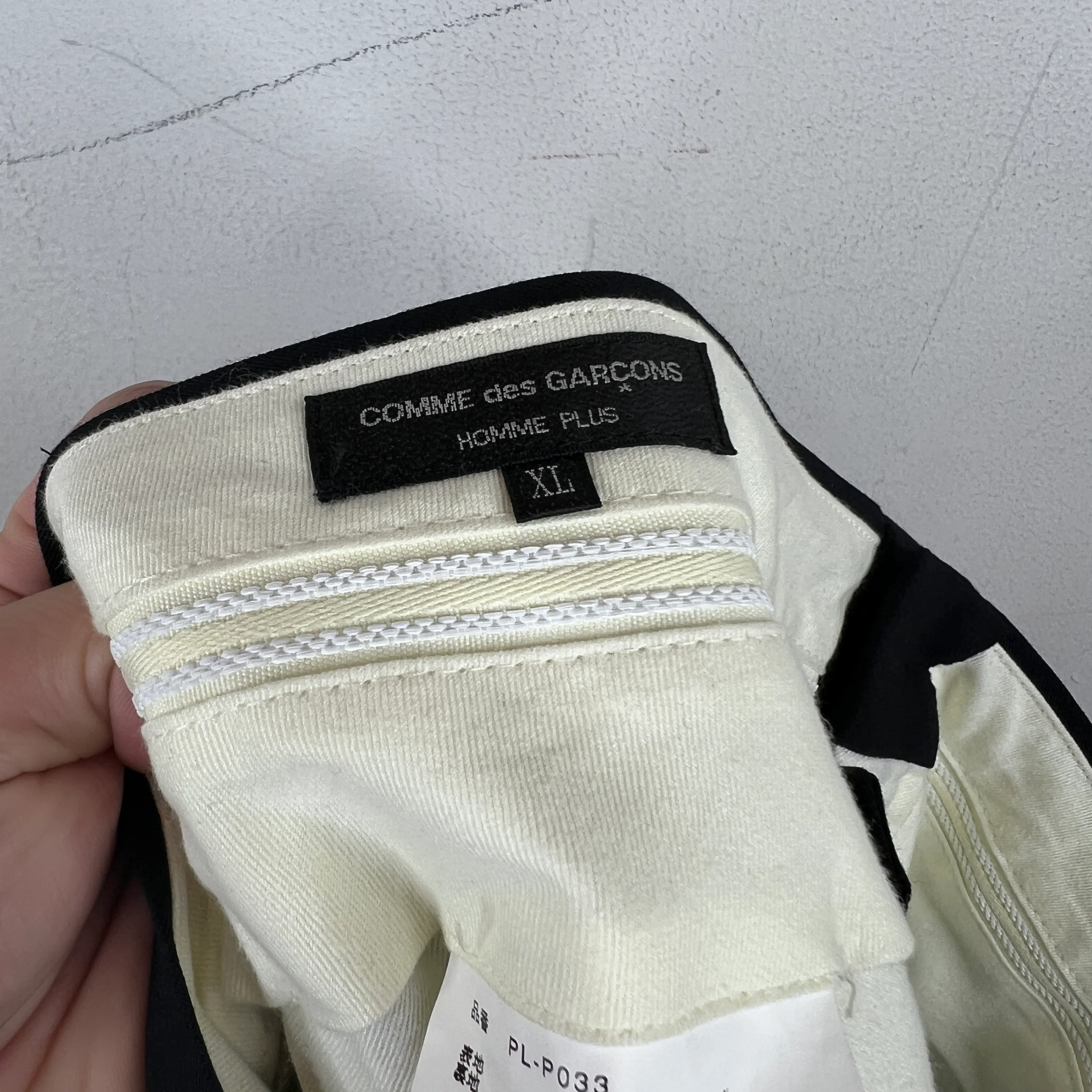 CDG Zippered Trousers - Image 3