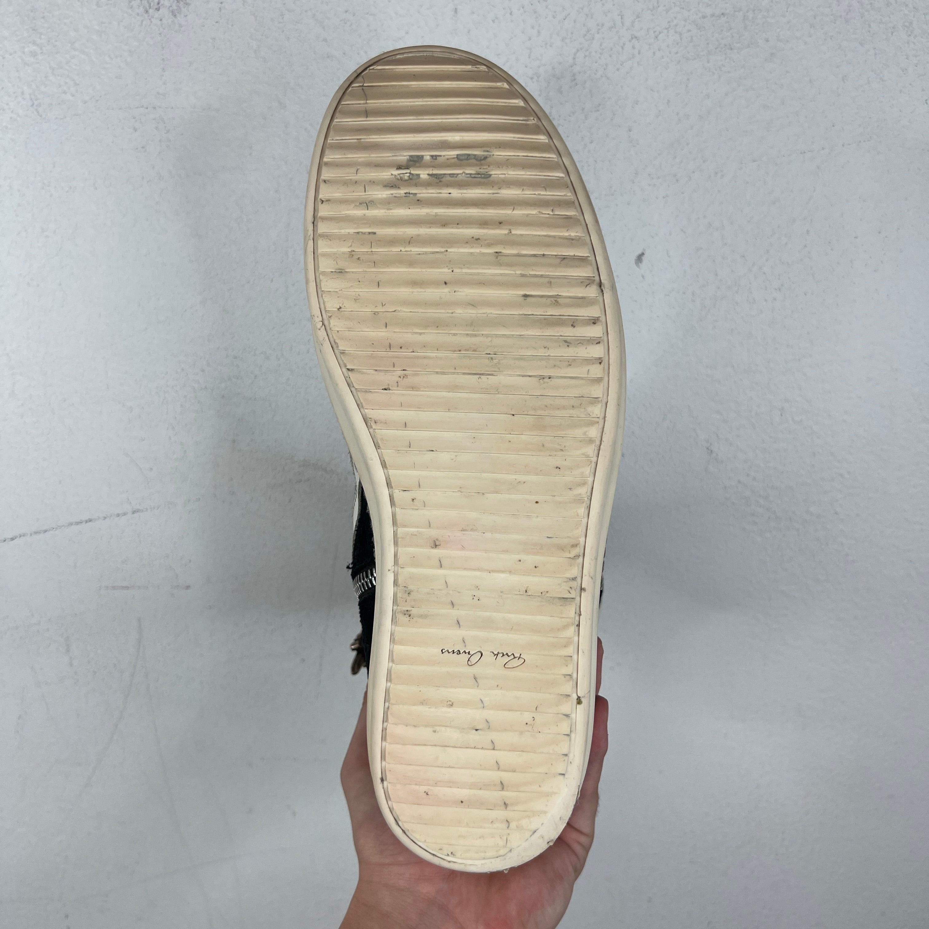 Chrome Hearts Rick Owens Black Suede Geobasket Sneakers - Image 13