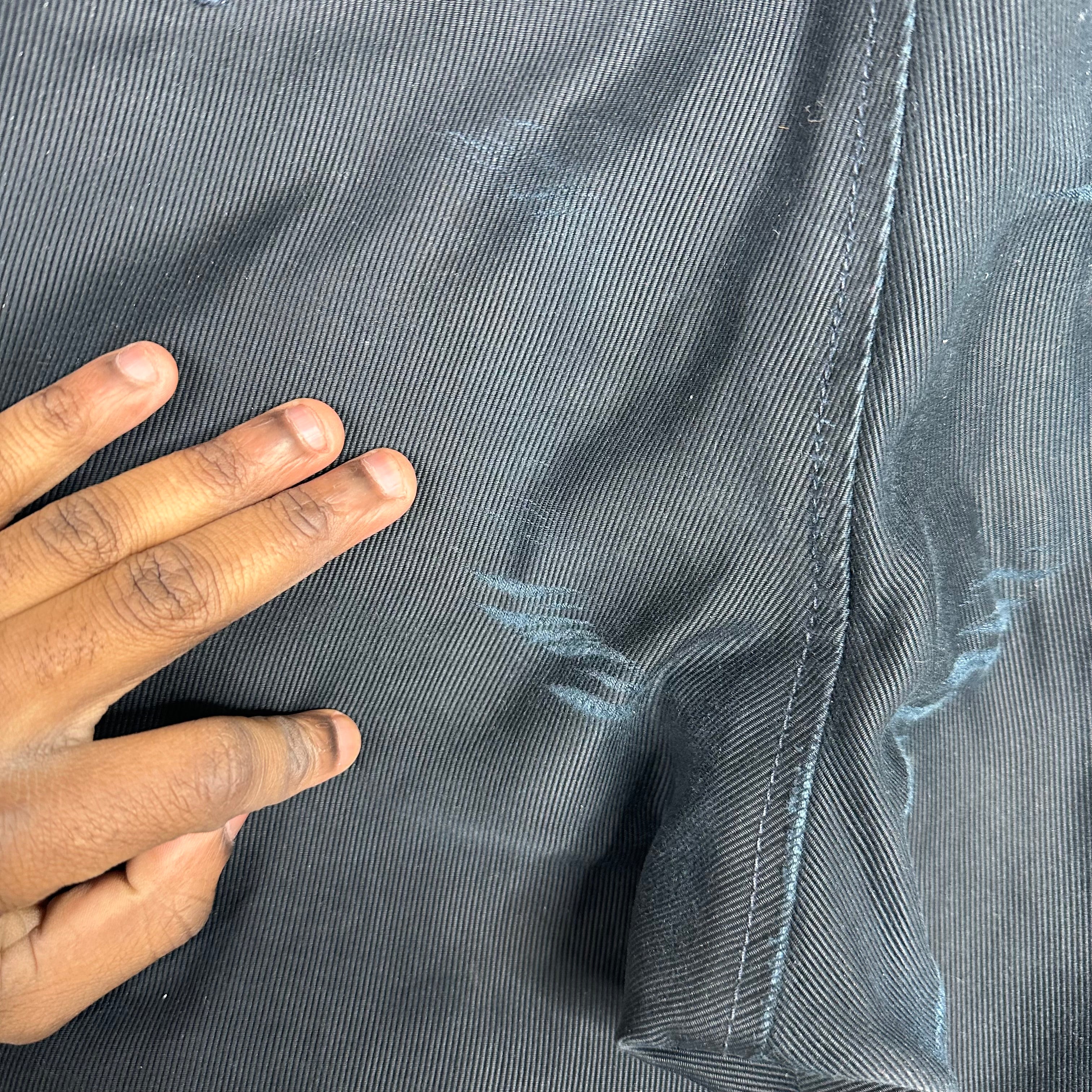 Comme Des Garçons Navy Fine Cord Trouser - Image 5