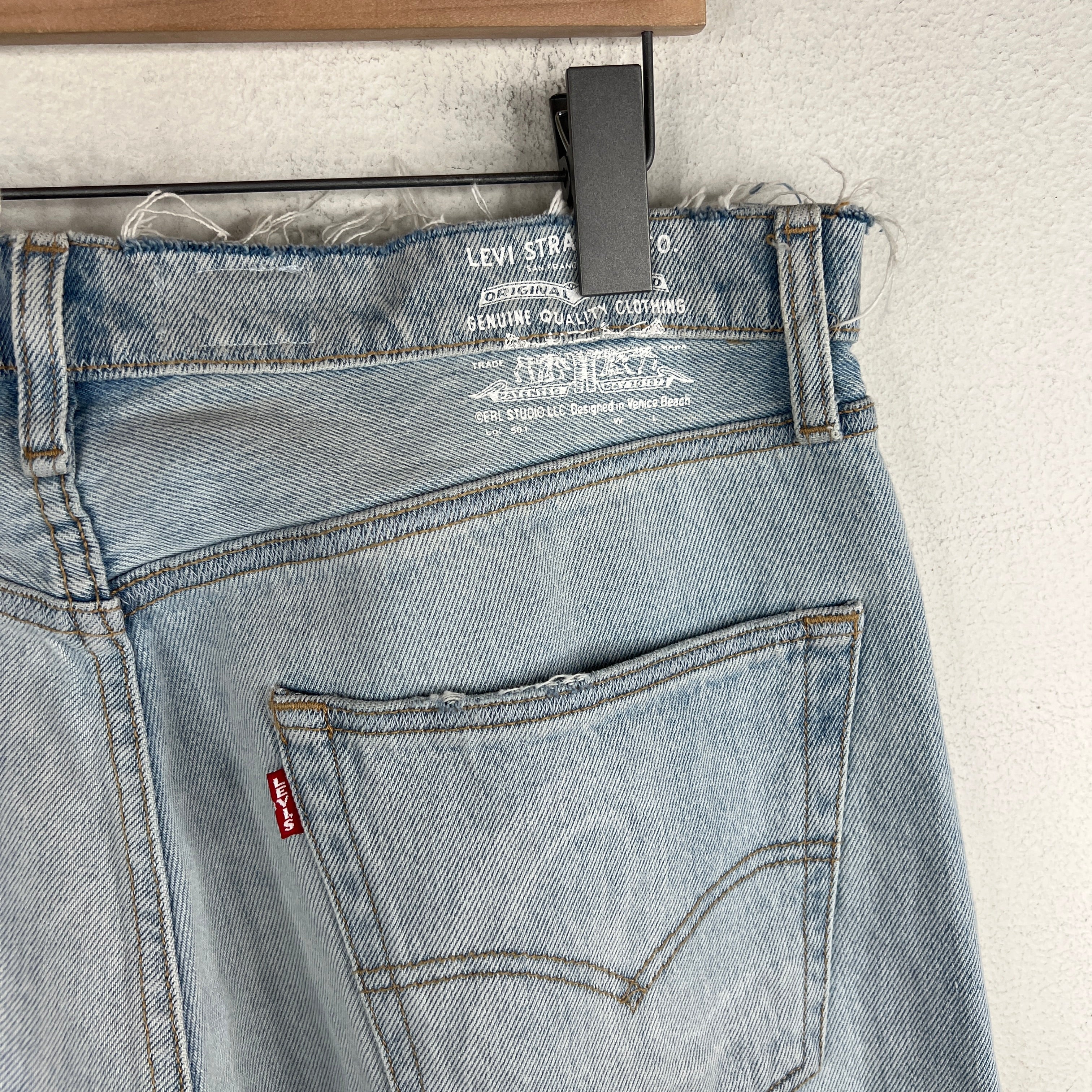 ERL Levi's Ripped Flare Jeans - Image 8