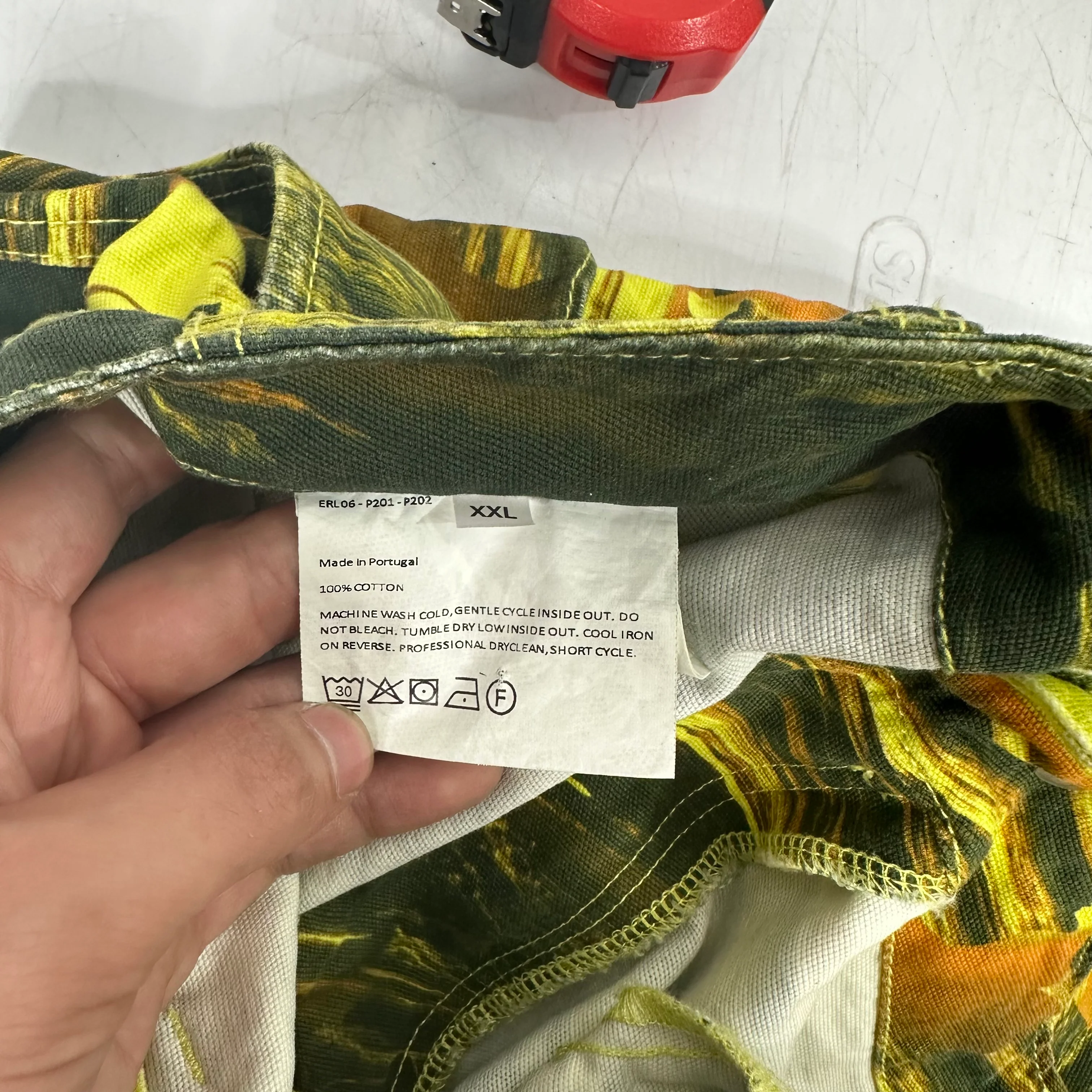 ERL Yellow Surfer Cargo Pants - Image 4