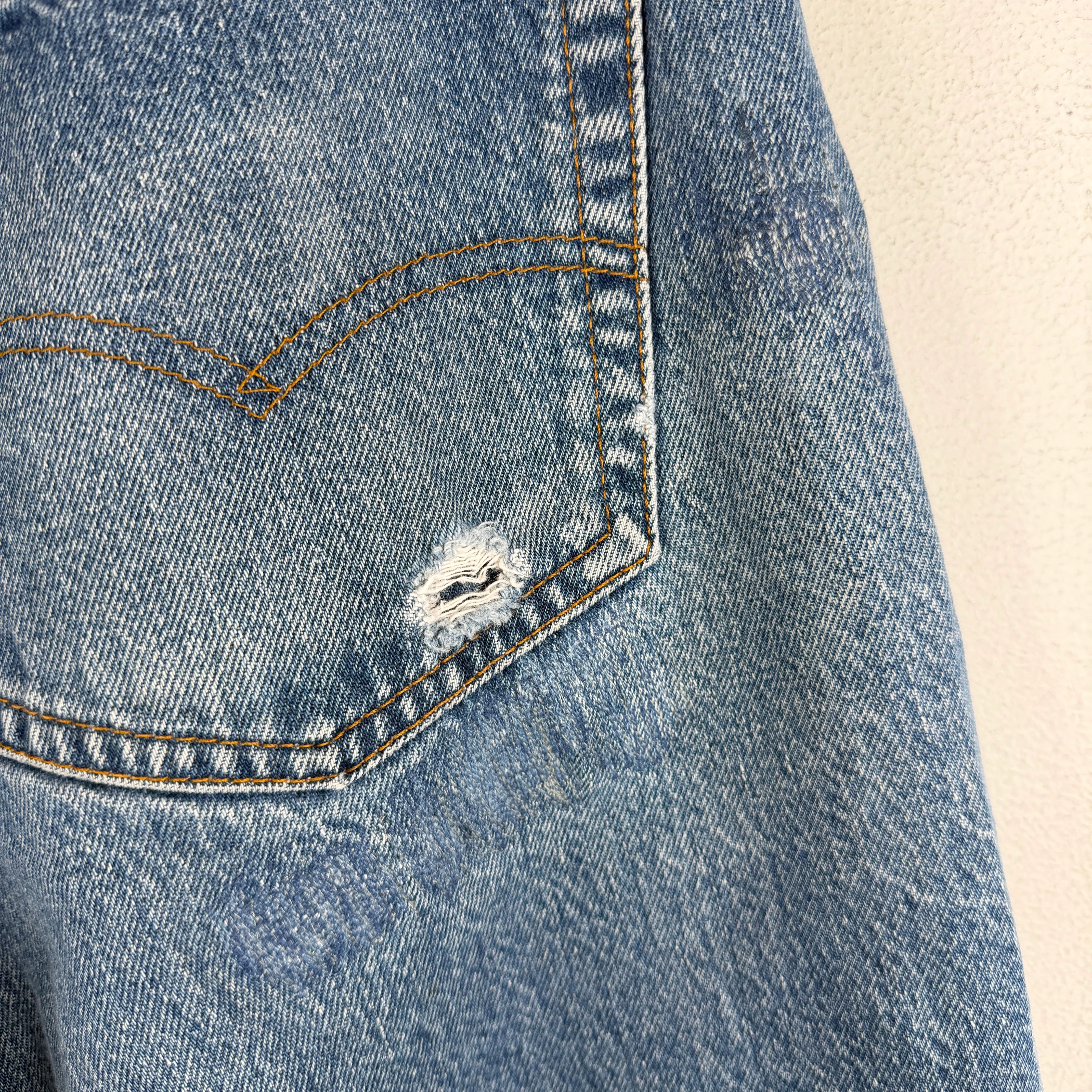Gallery Dept Distressed Corduroy Patch Denim Jeans - Image 11