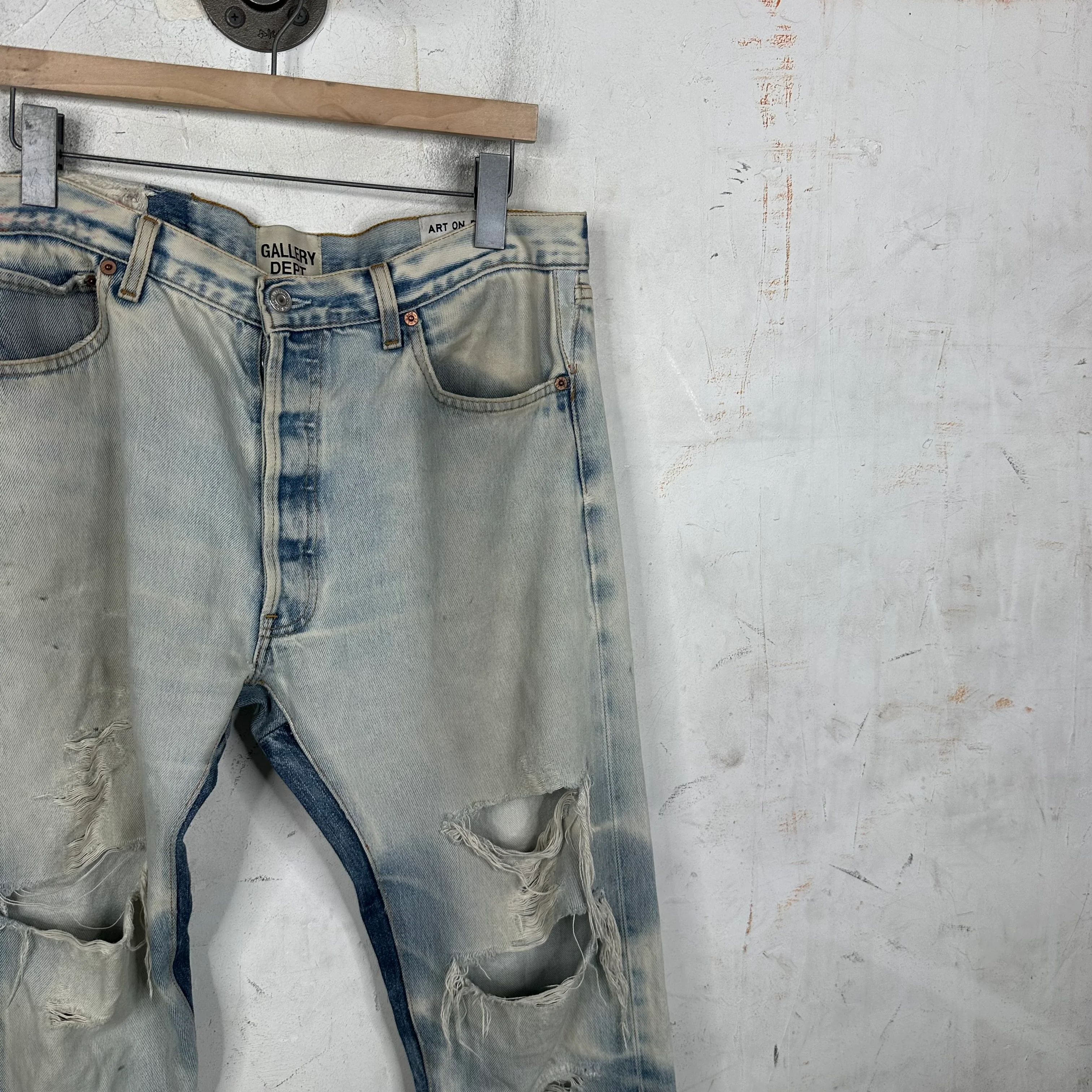 Gallery Dept Distressed Flared Jeans - Image 5