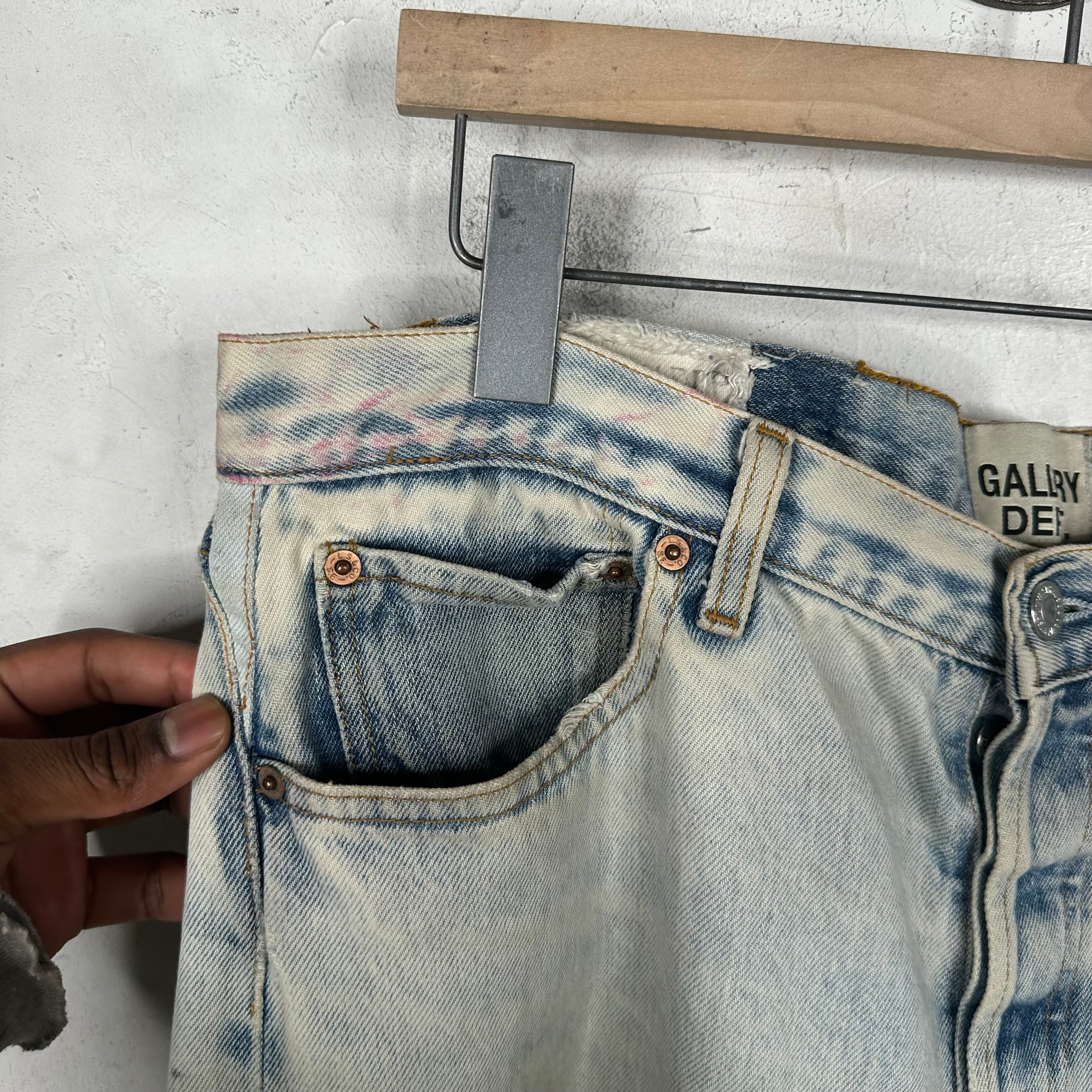 Gallery Dept Distressed Flared Jeans - Image 7