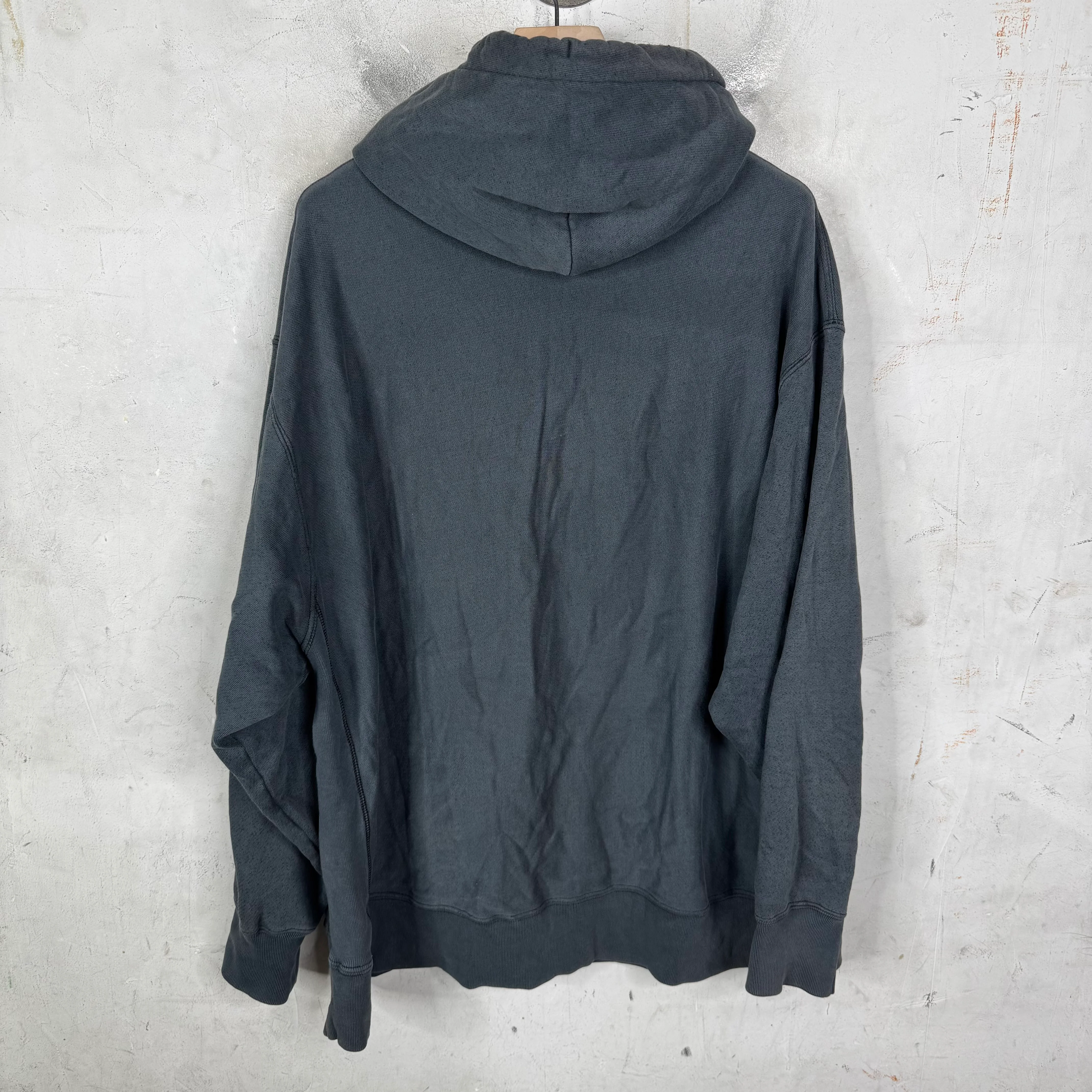 Gallery Dept Logo Hoodie Navy - Image 2