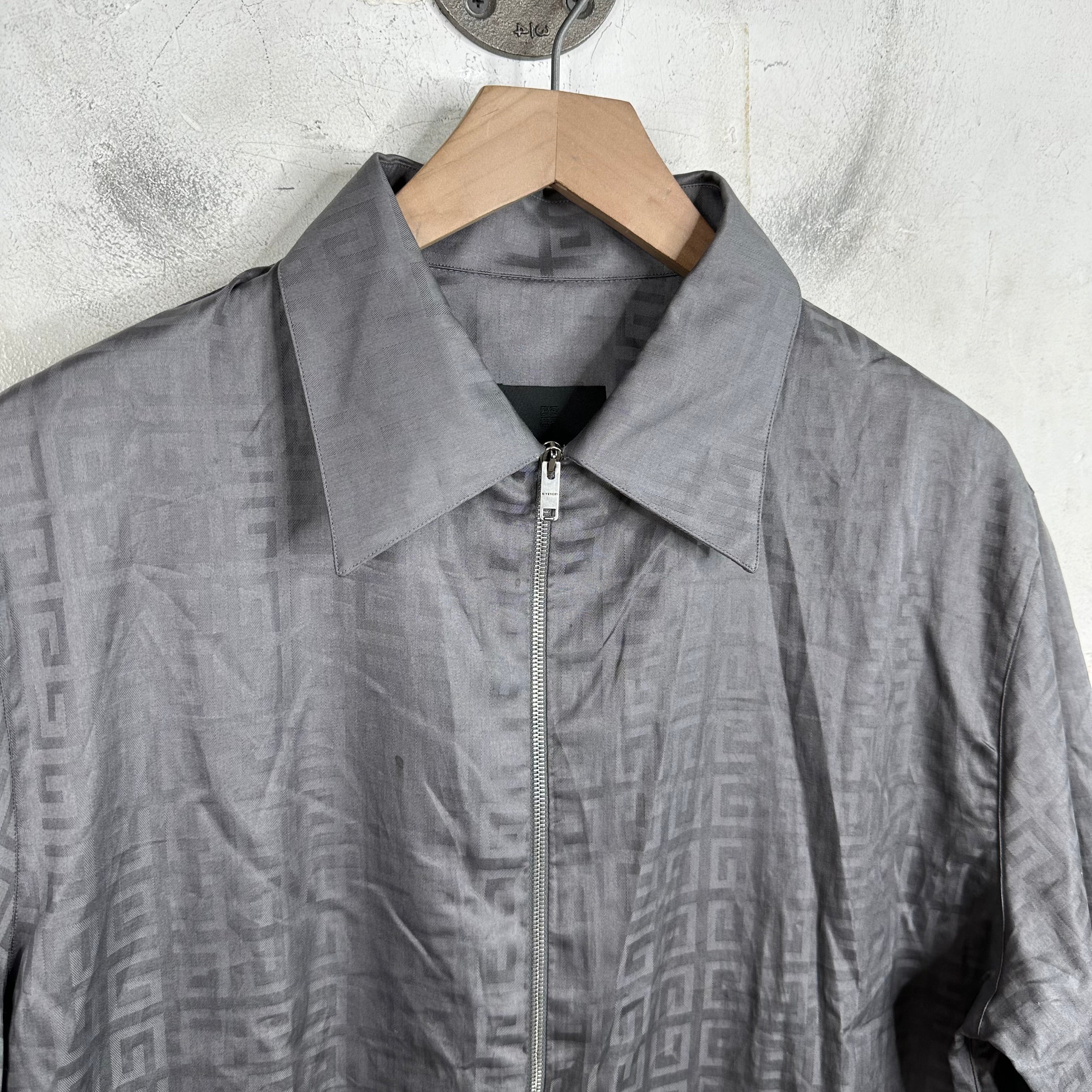 Givenchy Boxy Monogram Zipped Shirt - Image 3