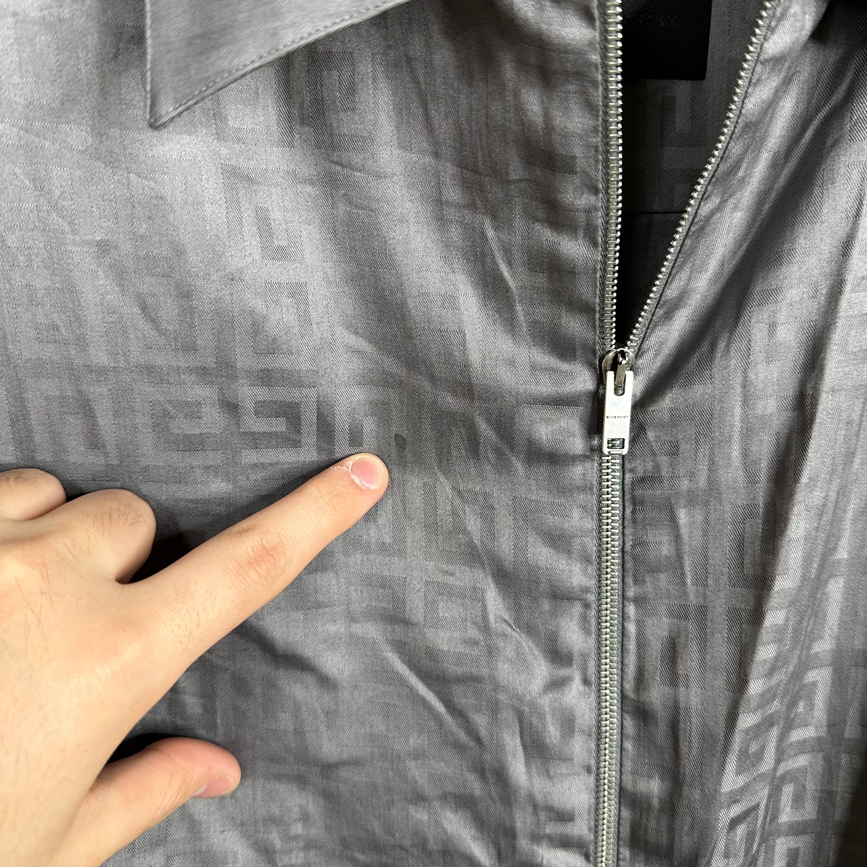 Givenchy Boxy Monogram Zipped Shirt - Image 5