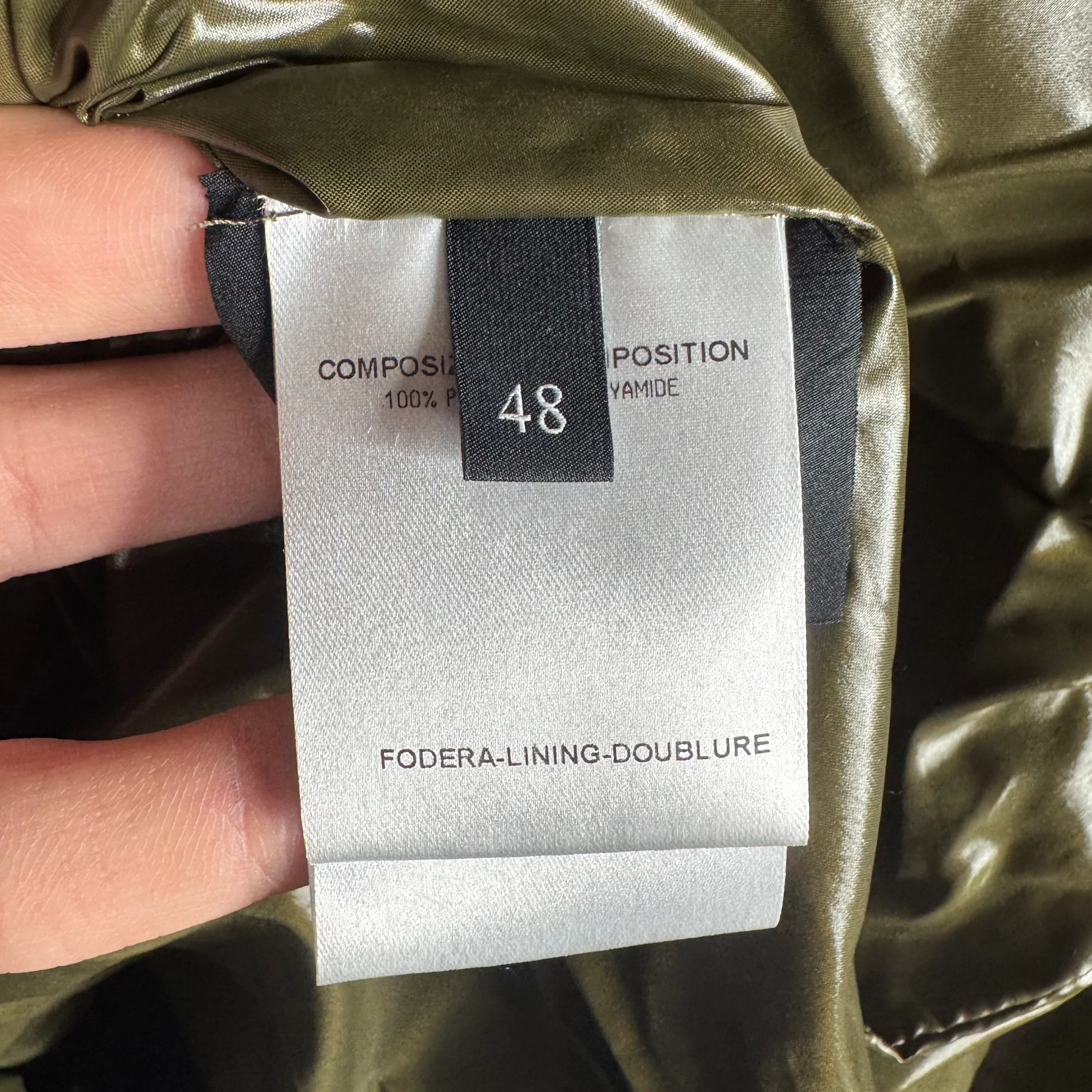 Gucci Army Green Puffer Jacket - Image 3