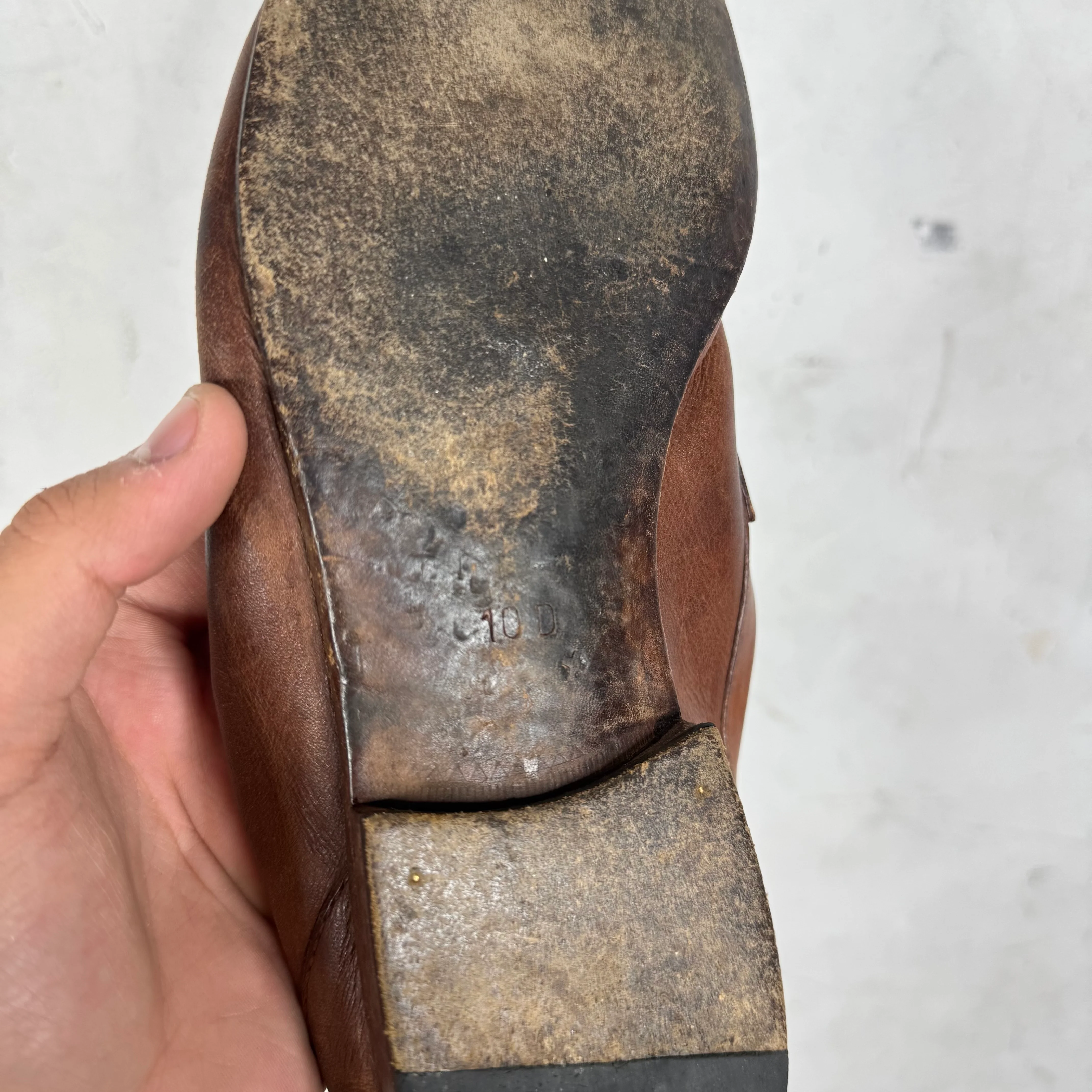 Gucci Brown Bamboo Tassled Loafers - Image 7