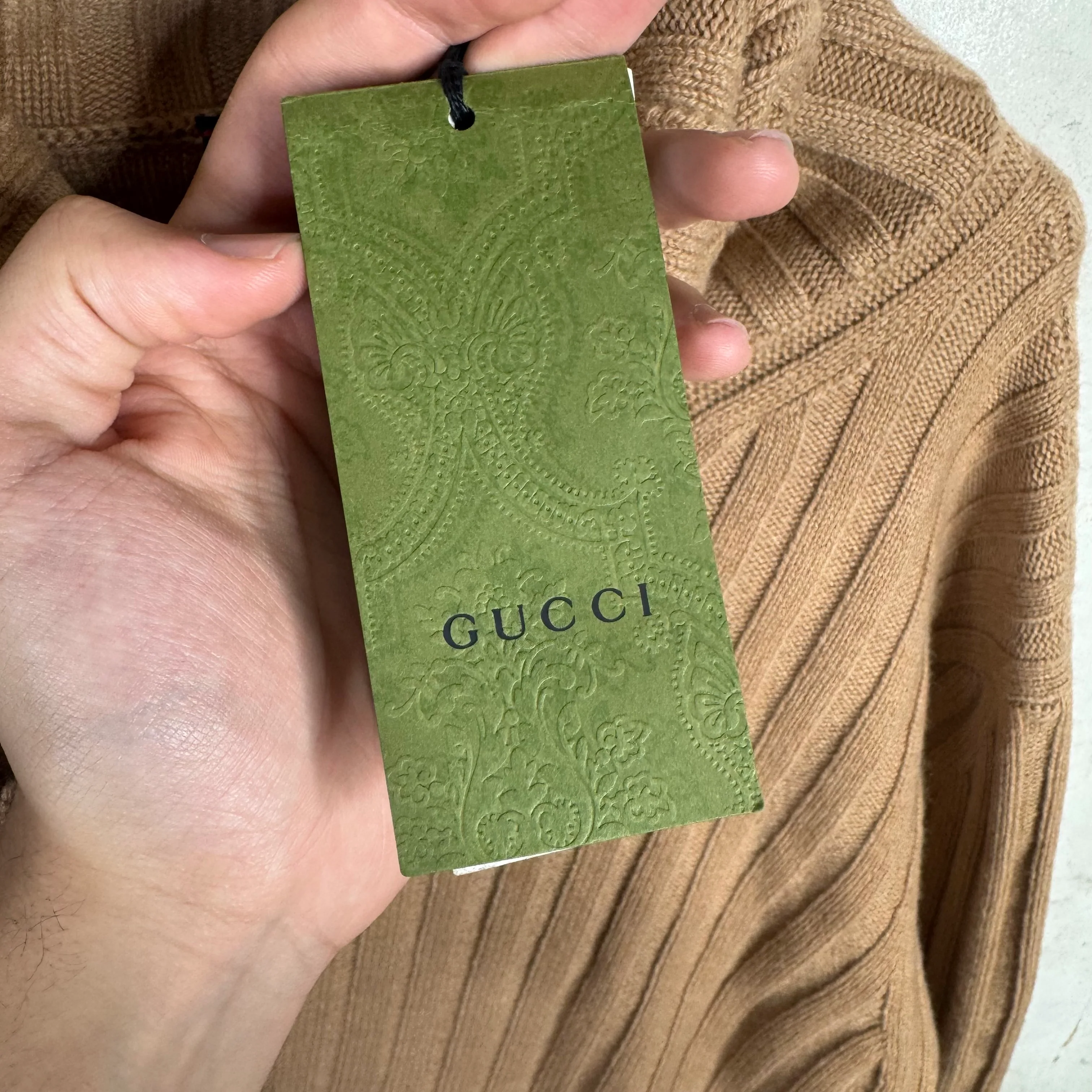 Gucci Turtleneck Cropped Knit Sweater - Image 5