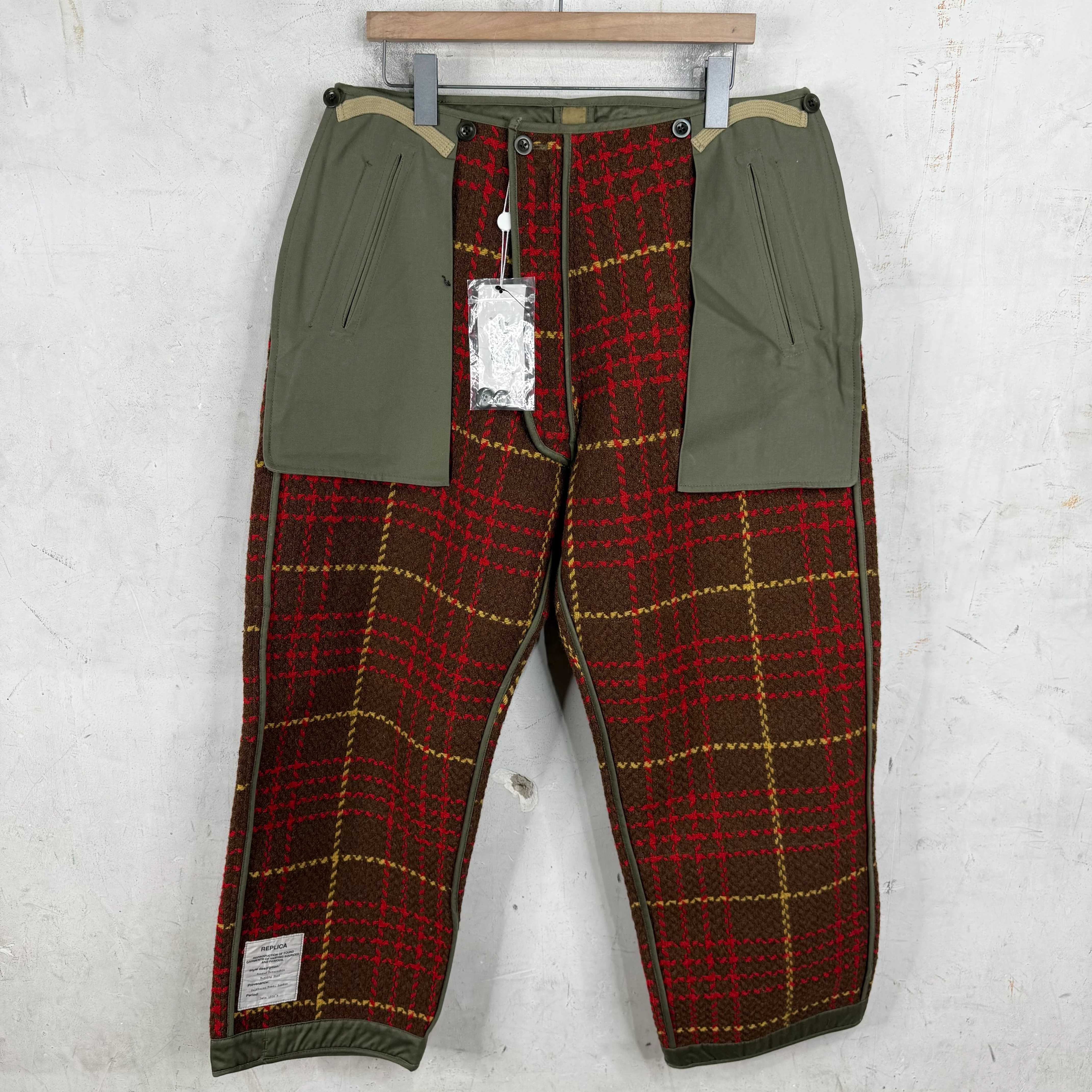 Margiela Reversible Tartan Trousers