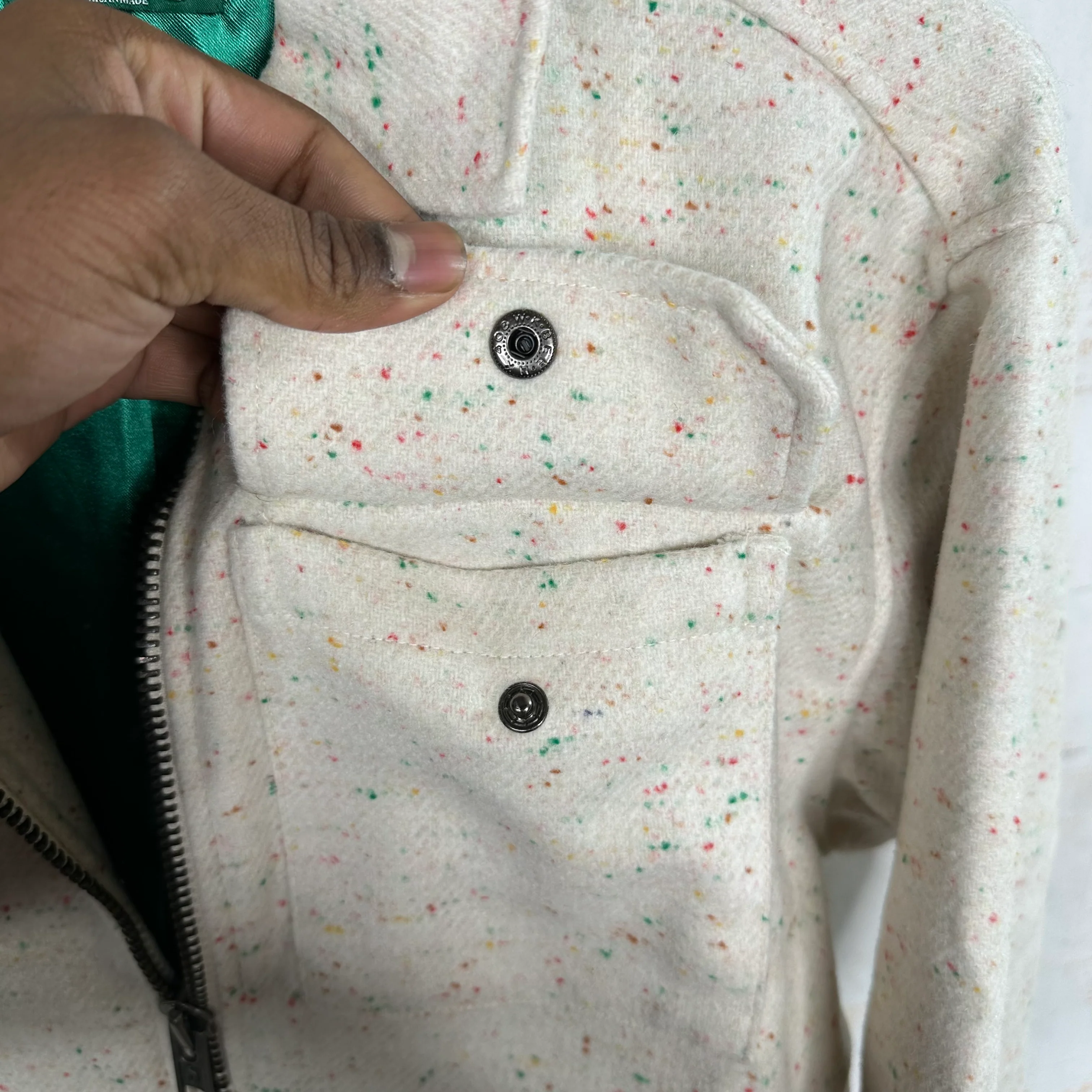 Midori Rainbow Wool Work Jacket - Image 6