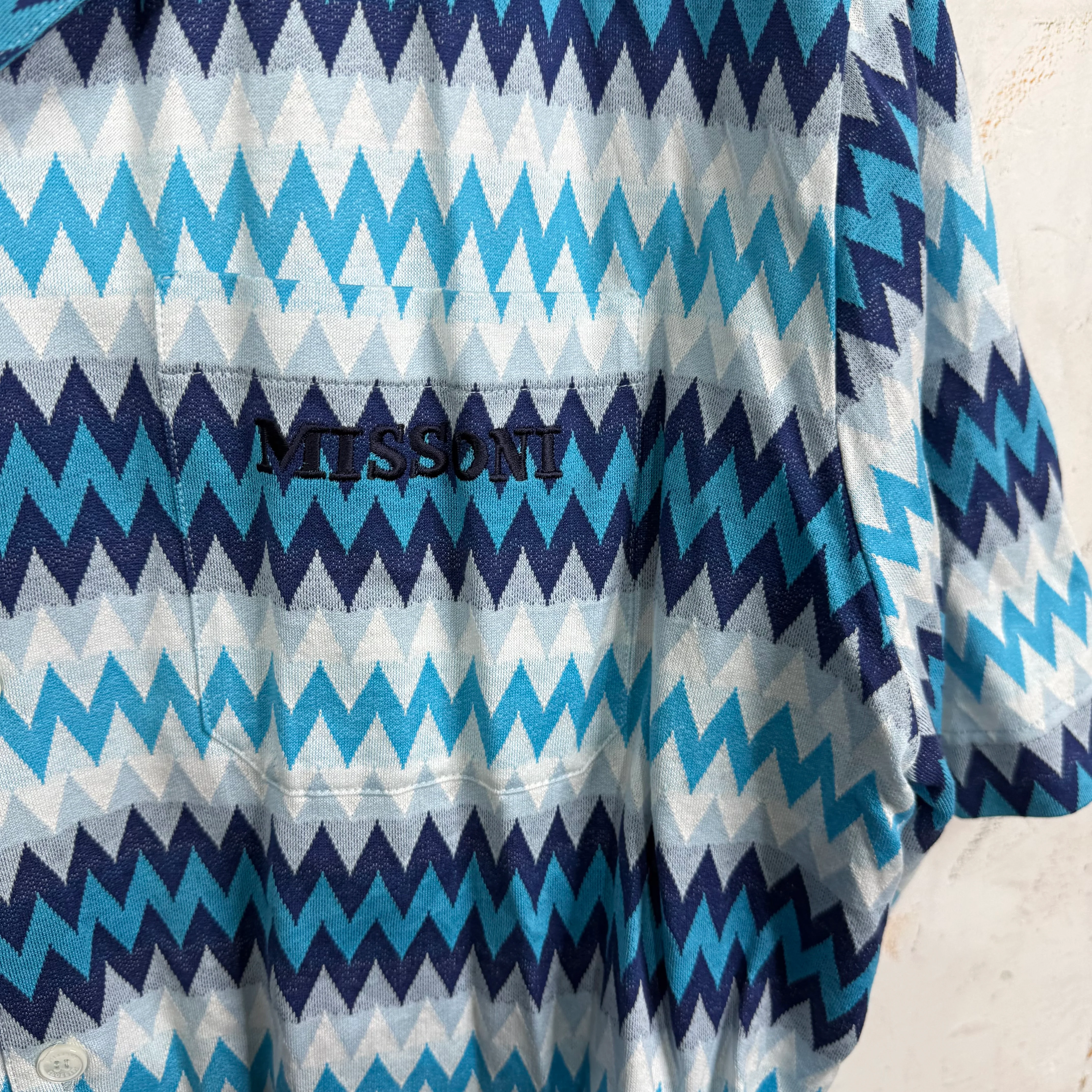 Missoni Zig-Zag Blue Shirt - Image 6