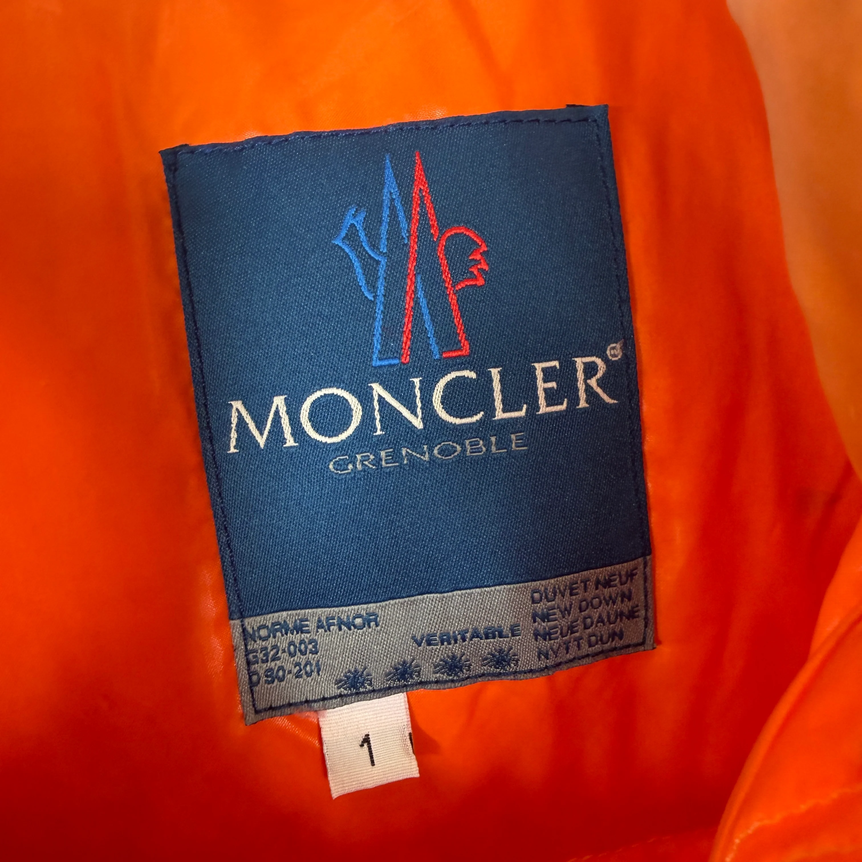 Moncler Grenoble Orange Puffer - Image 3