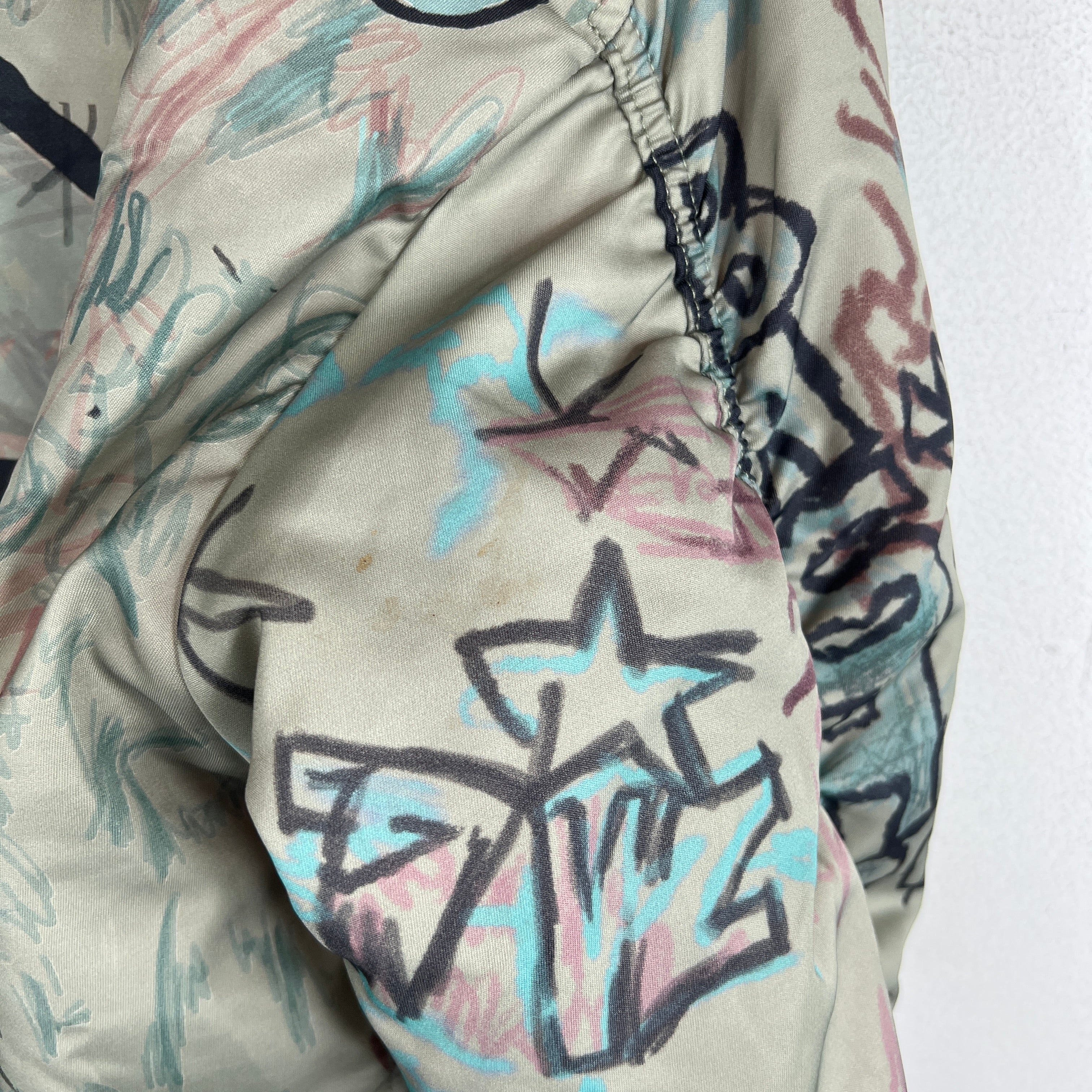 Mowalola Hooded Graffiti Bomber Jacket - Image 14