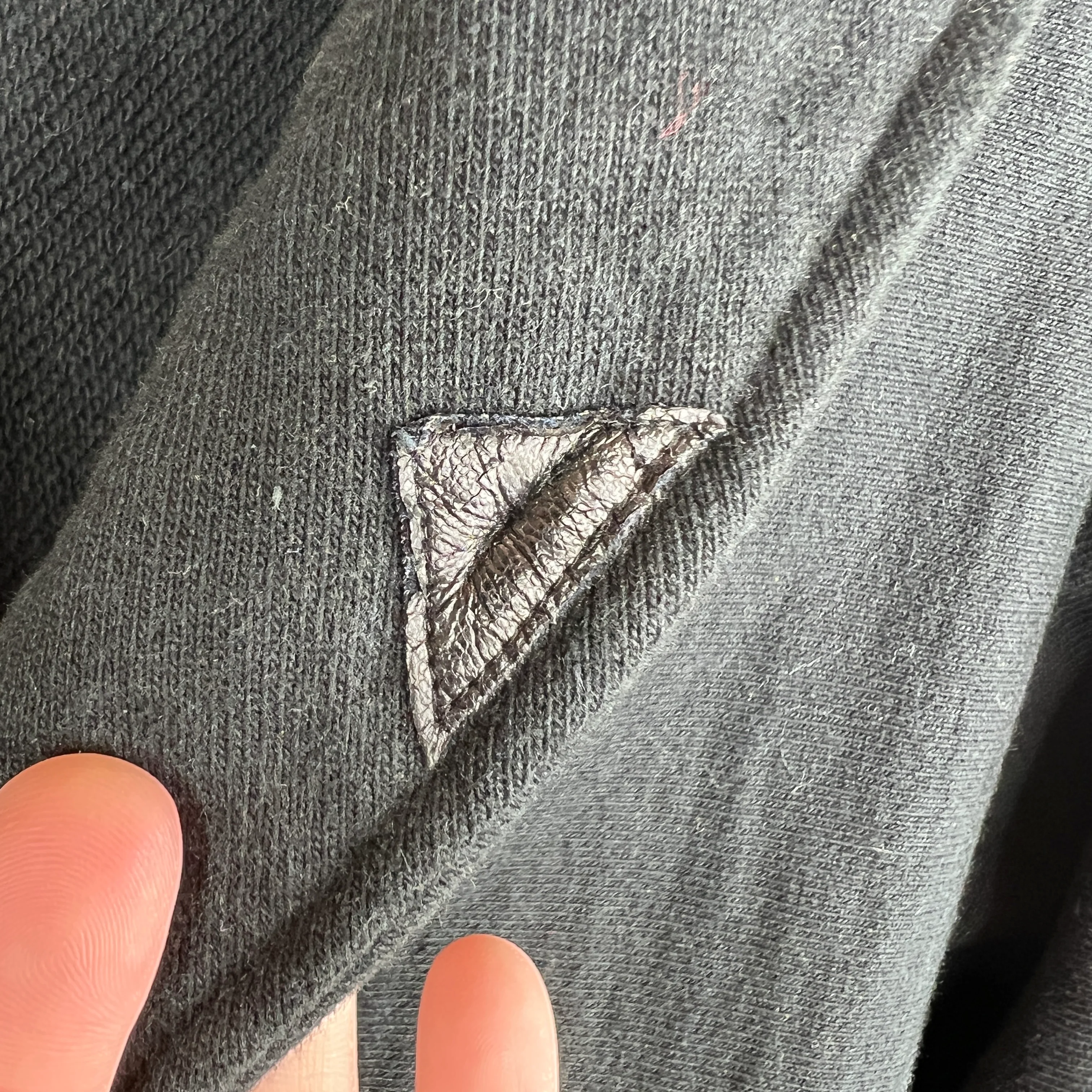 Original Fake Black Chomper Varsity Button Up Jacket - Image 6