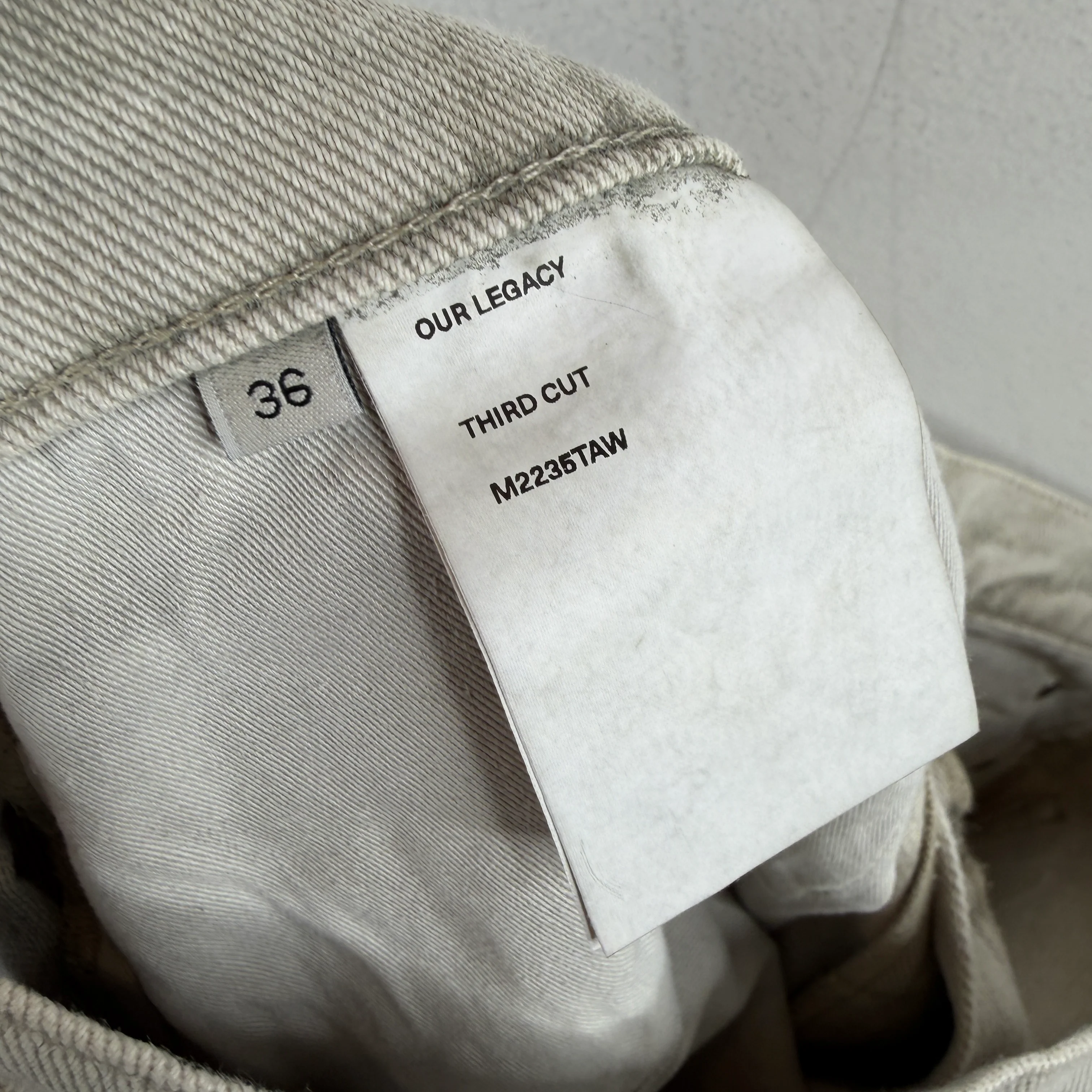 Our Legacy Grey Third Cut Jeans - Image 5