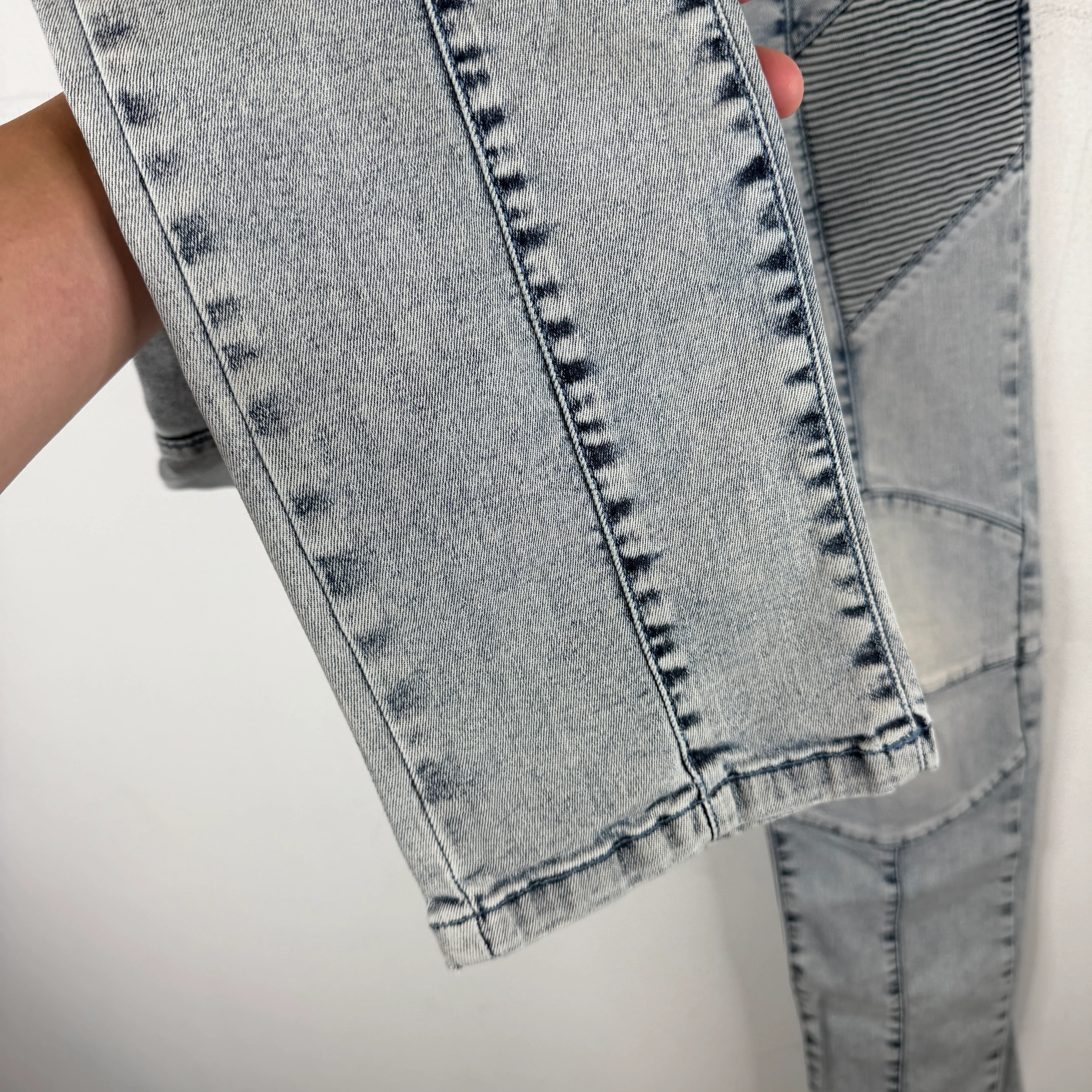 Pierre Balmain Kick Knee Skinny Moto Jeans - Image 6