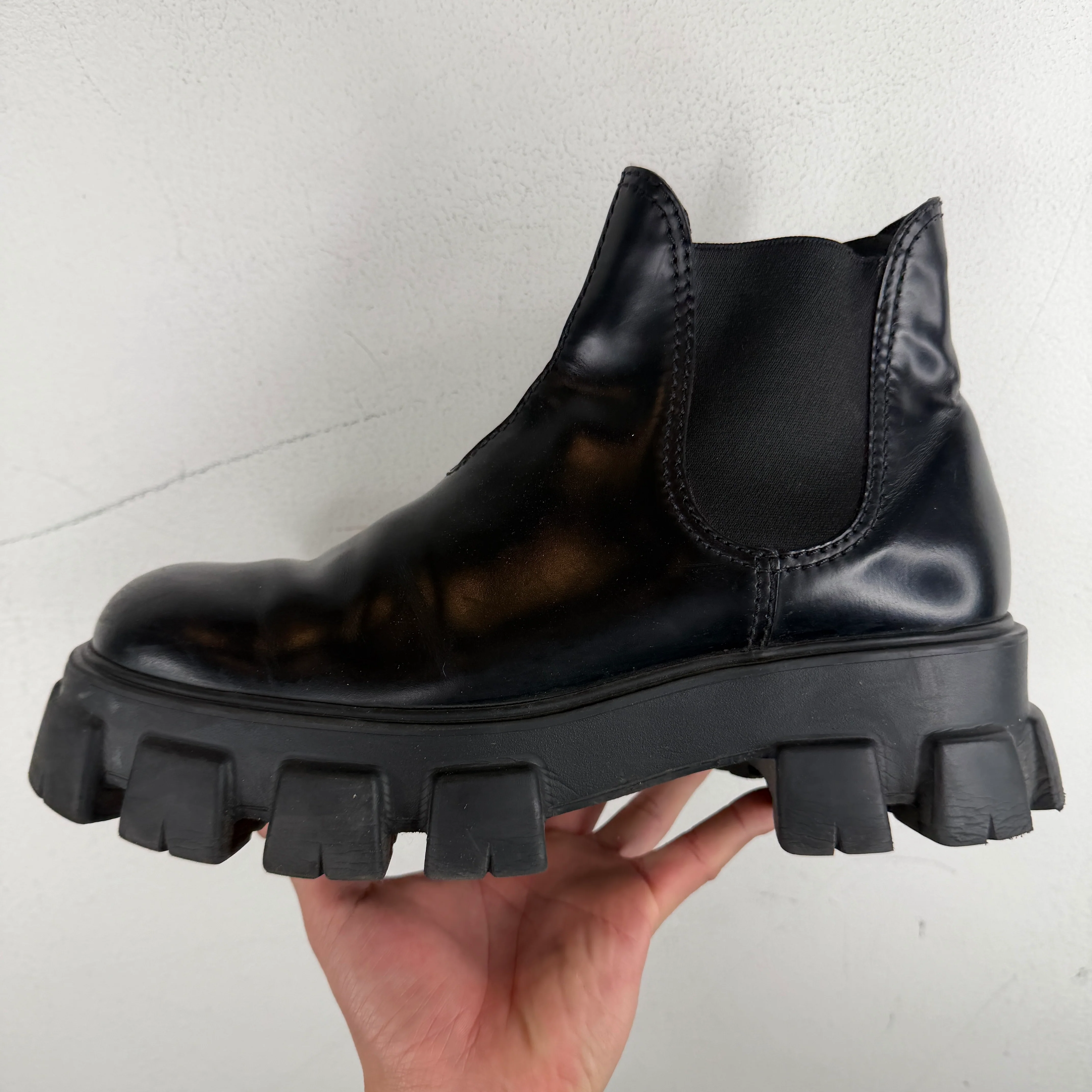 Prada Monolith Chelsea Boots - Image 7