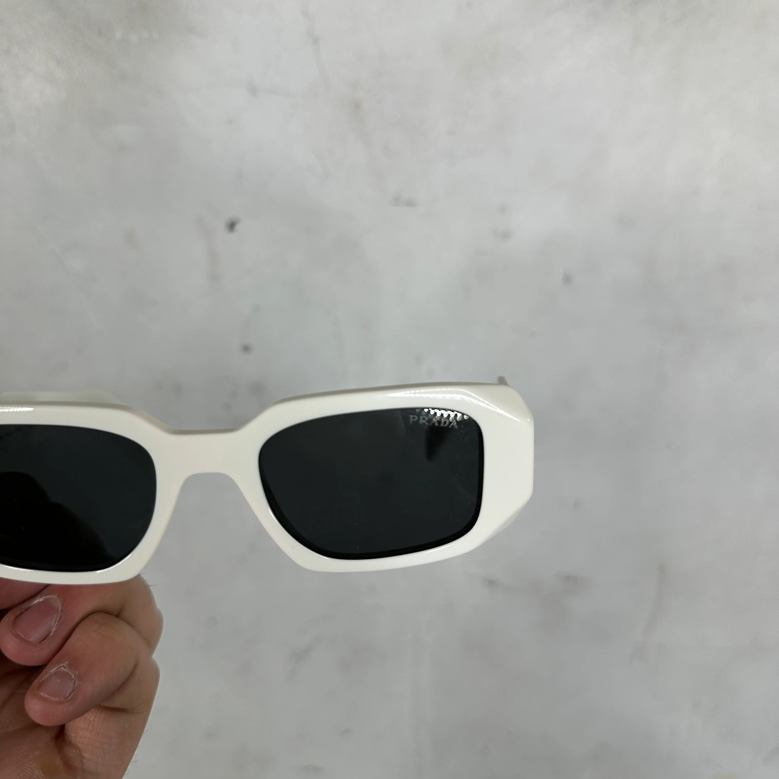 Prada SPR17W White Sunglasses - Image 3