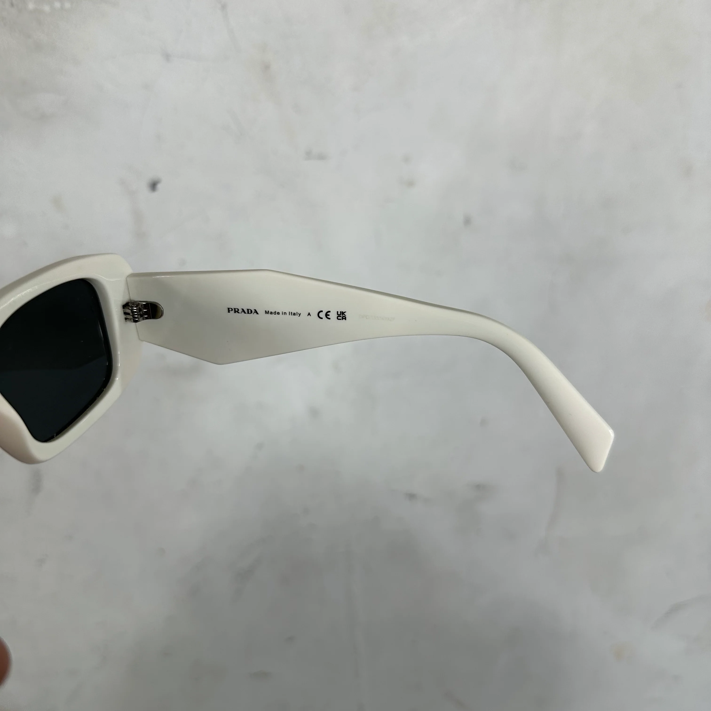 Prada SPR17W White Sunglasses - Image 7