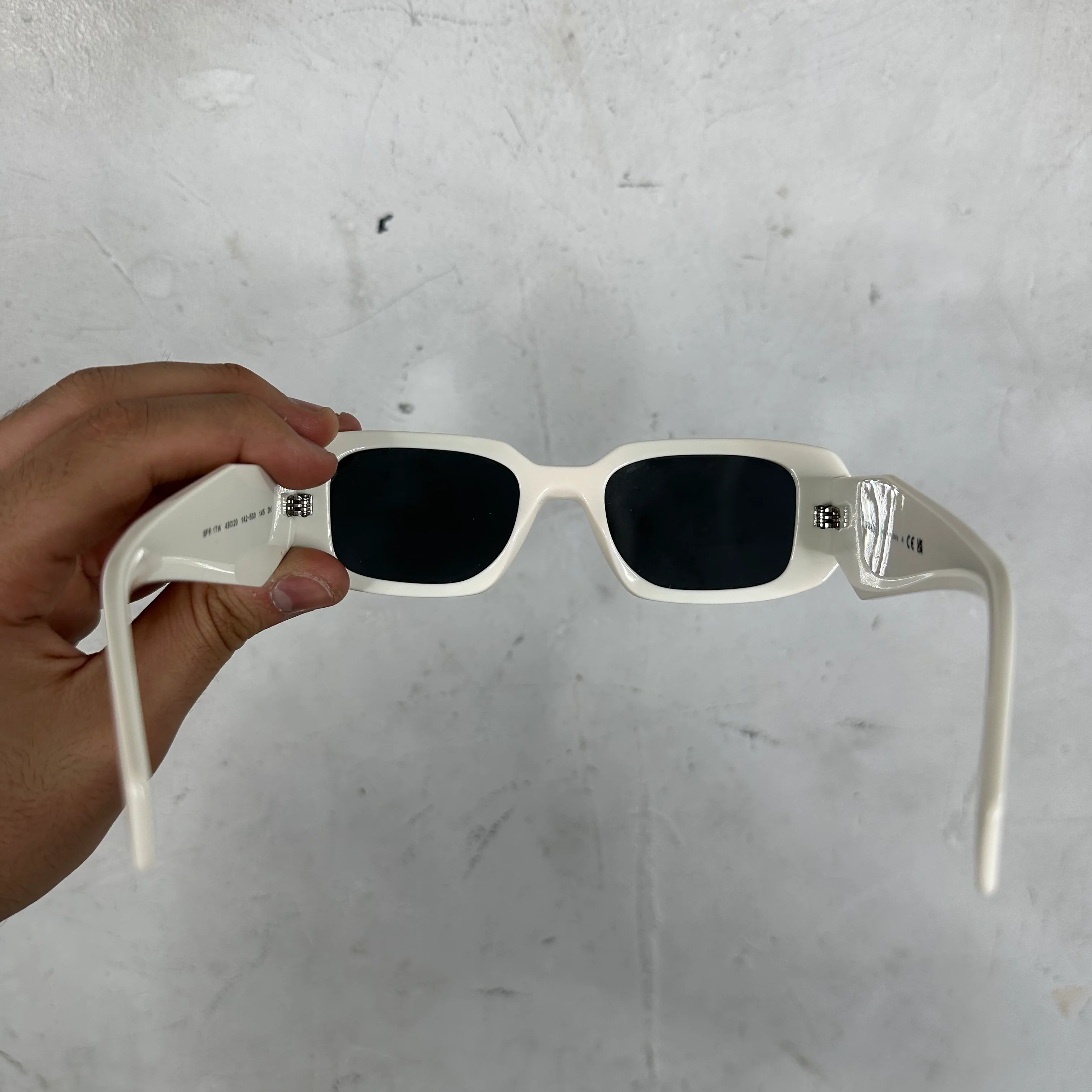Prada SPR17W White Sunglasses - Image 9
