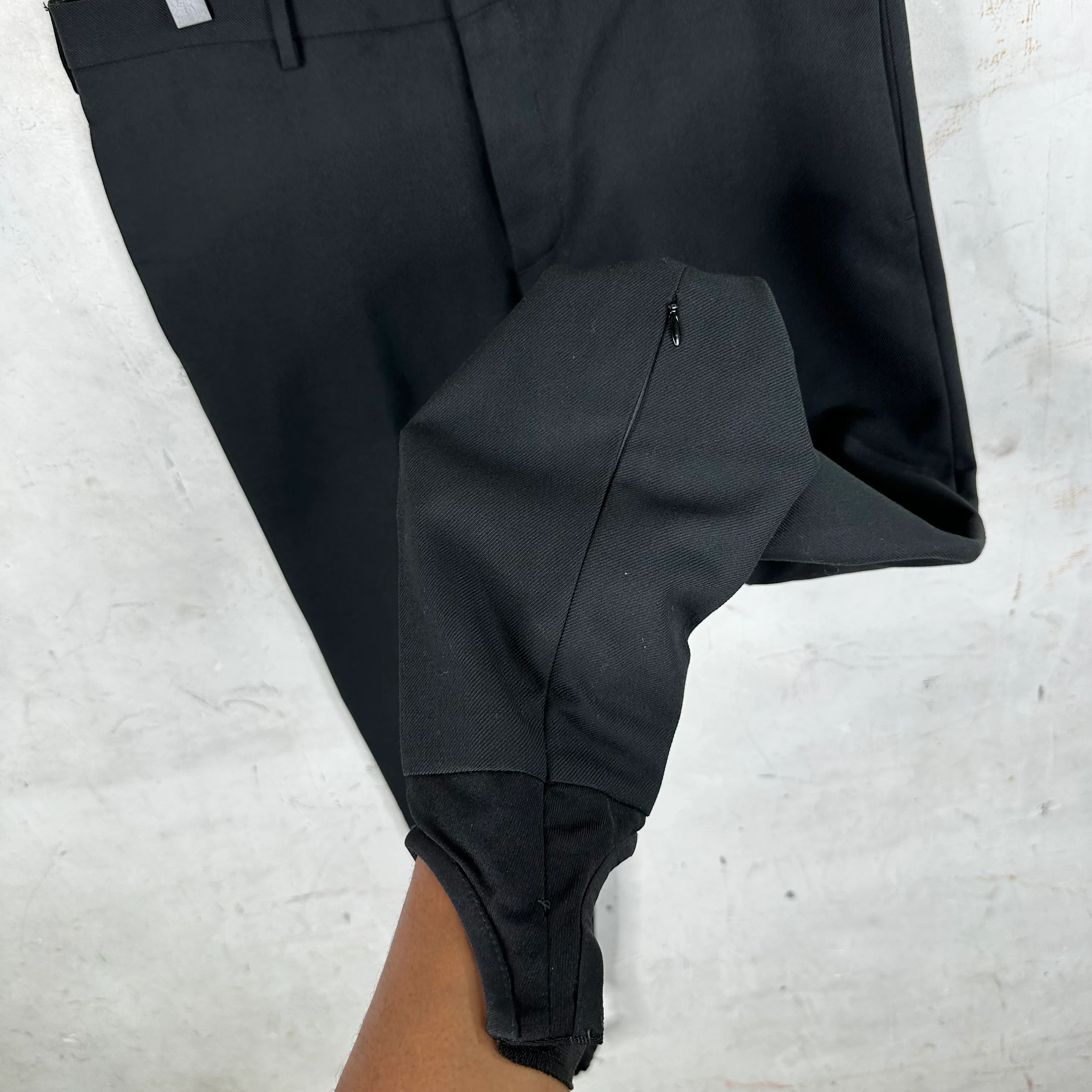 Prada Wool Mix Black Stirrup Trousers - Image 5