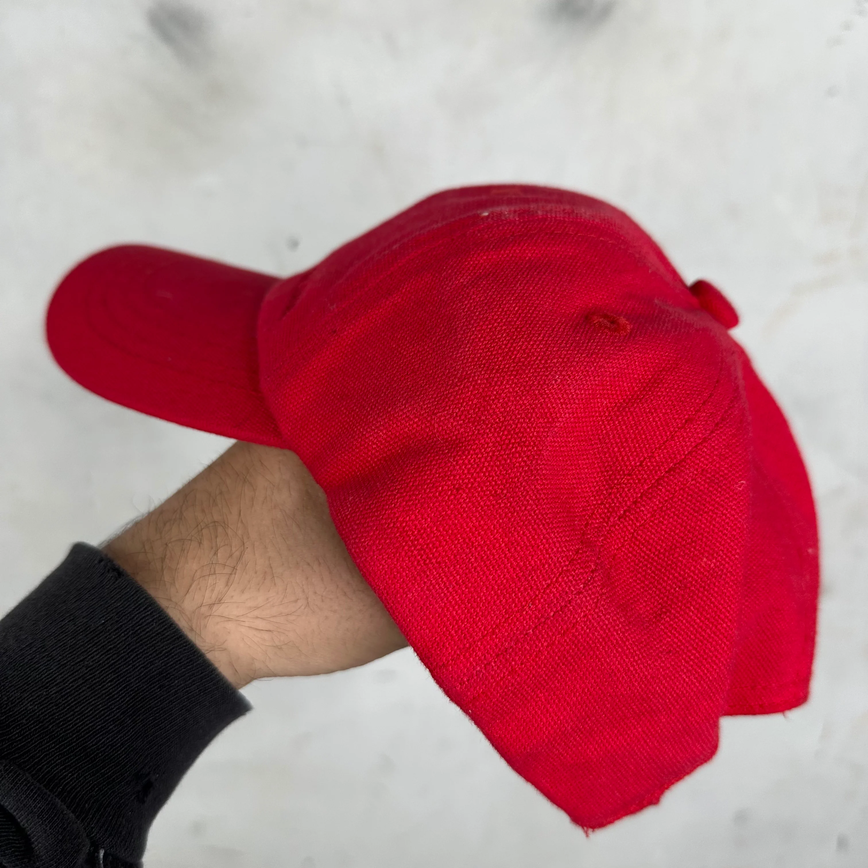 Raf Simons Red Logo Hat - Image 5