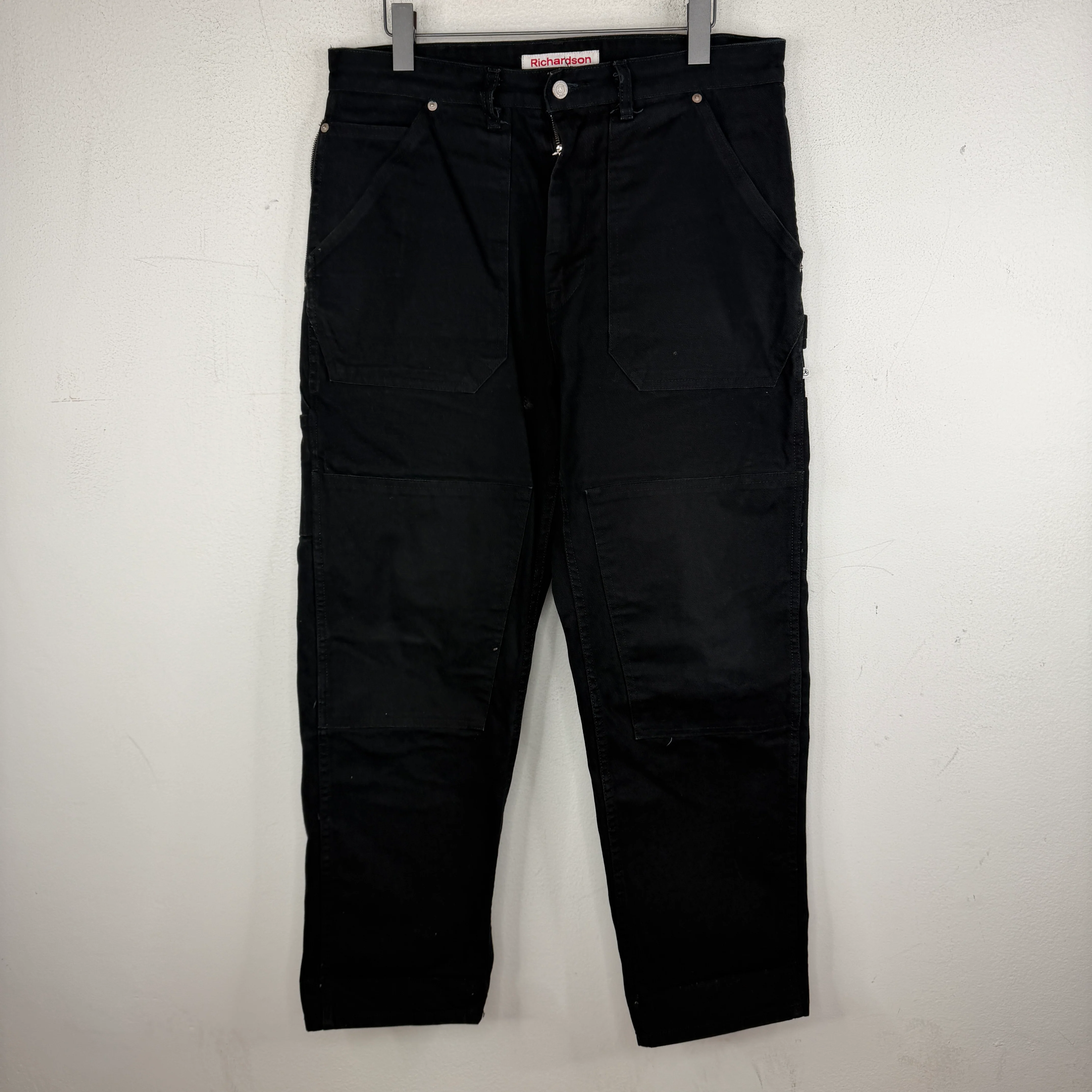Richardson Black Double Knee Paneled Carpenter Pants