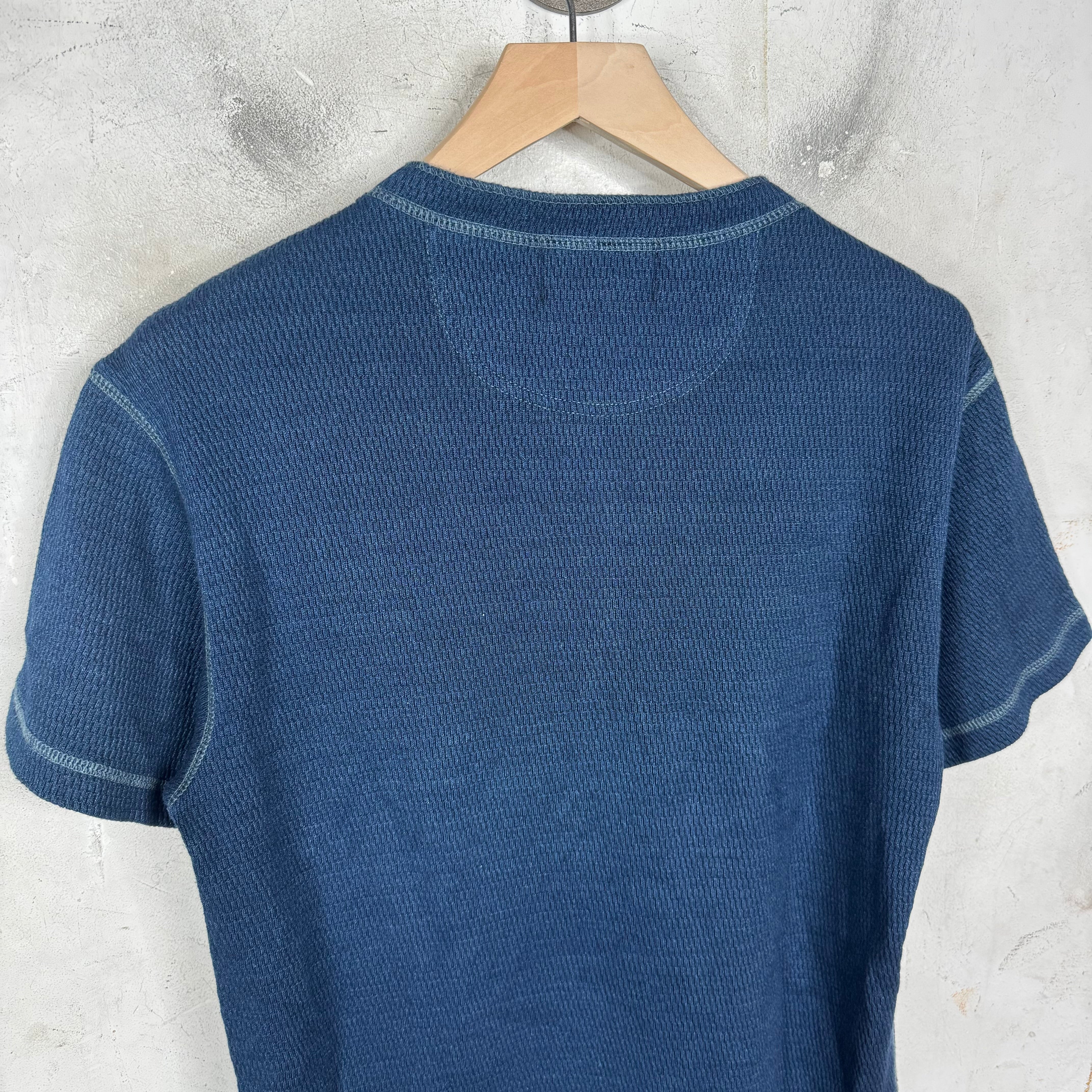 RRL Navy Henley T-Shirt - Image 6