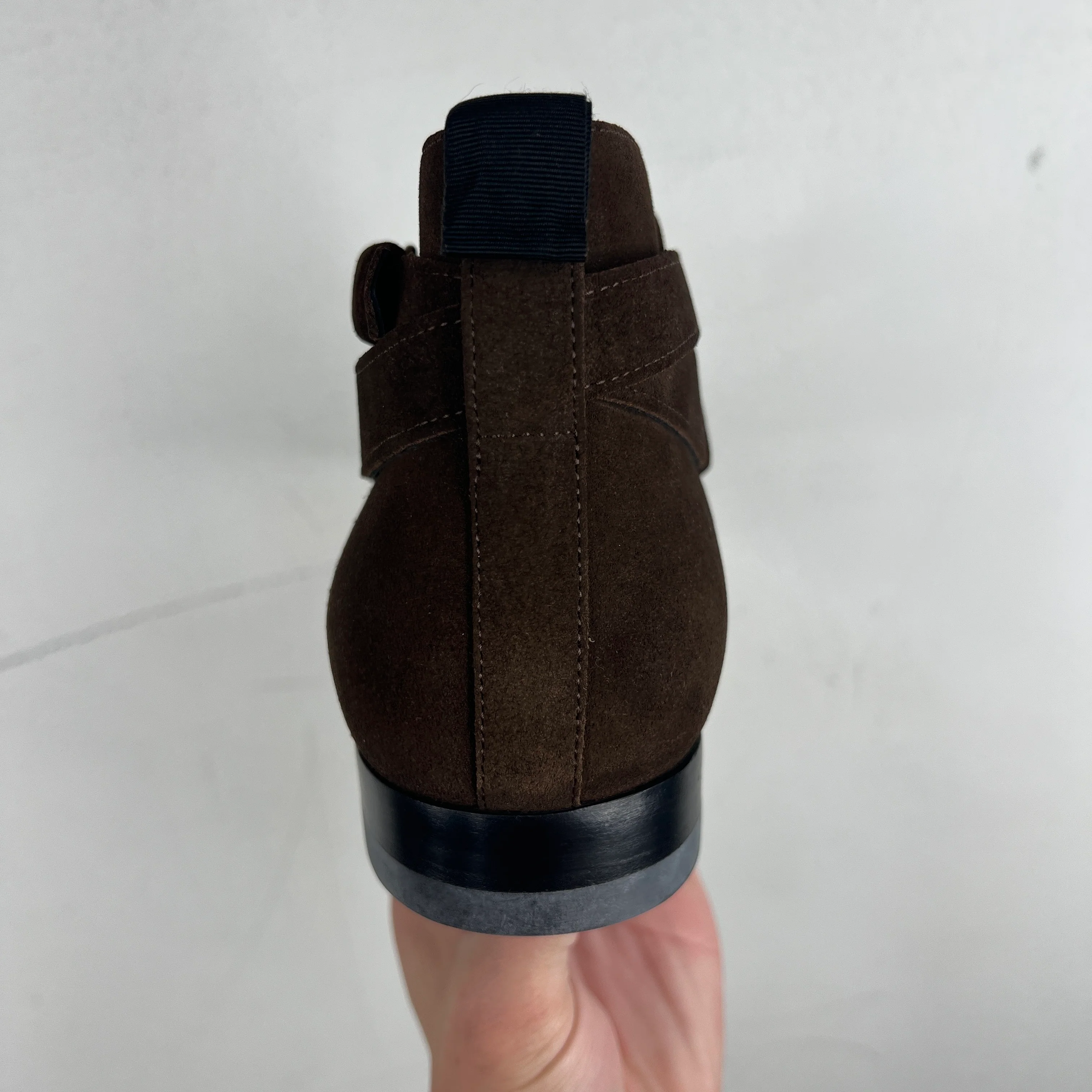 Saint Laurent Brown Jodphur Suede Boots - Image 8