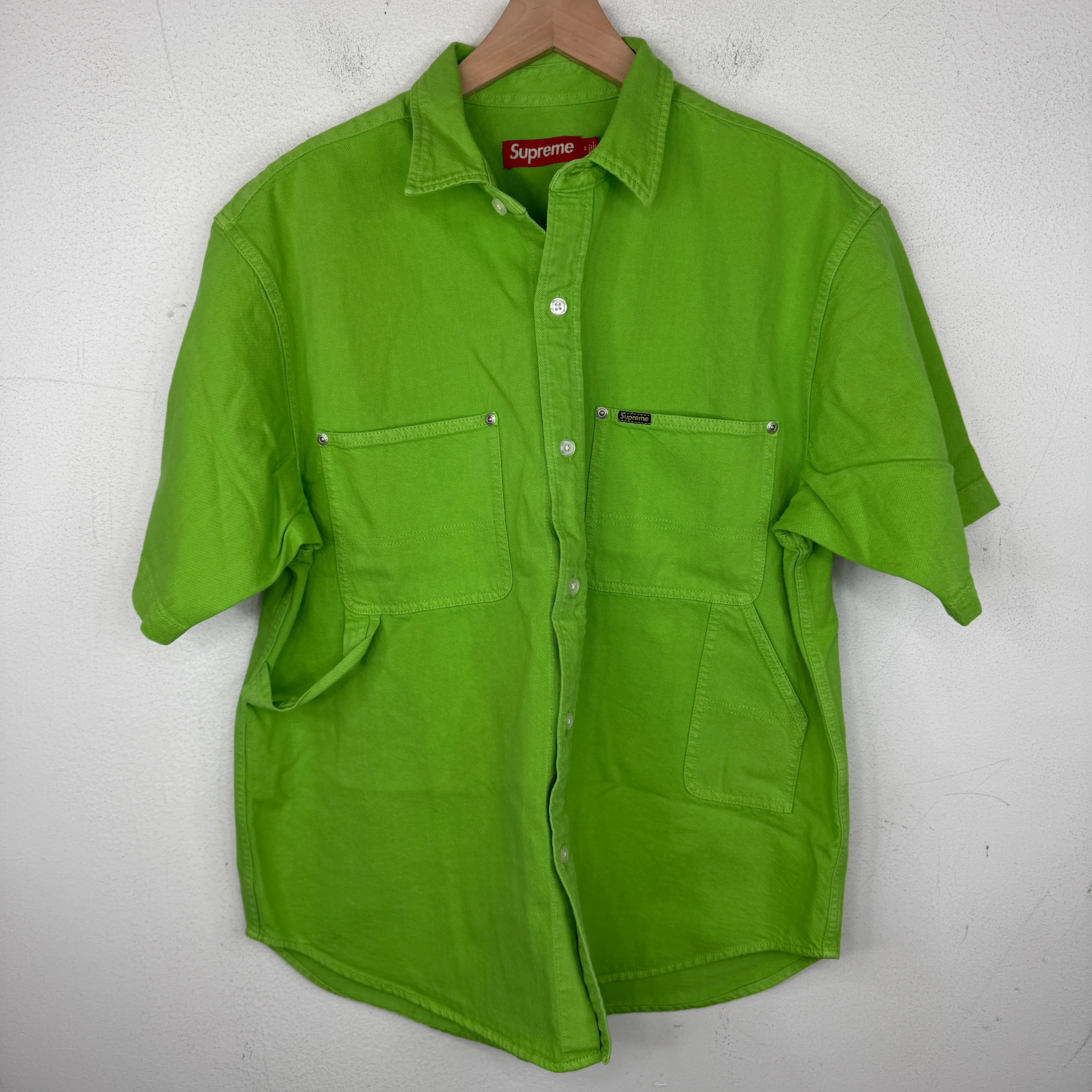 Supreme Green Carpenter Work Button Up Shirt