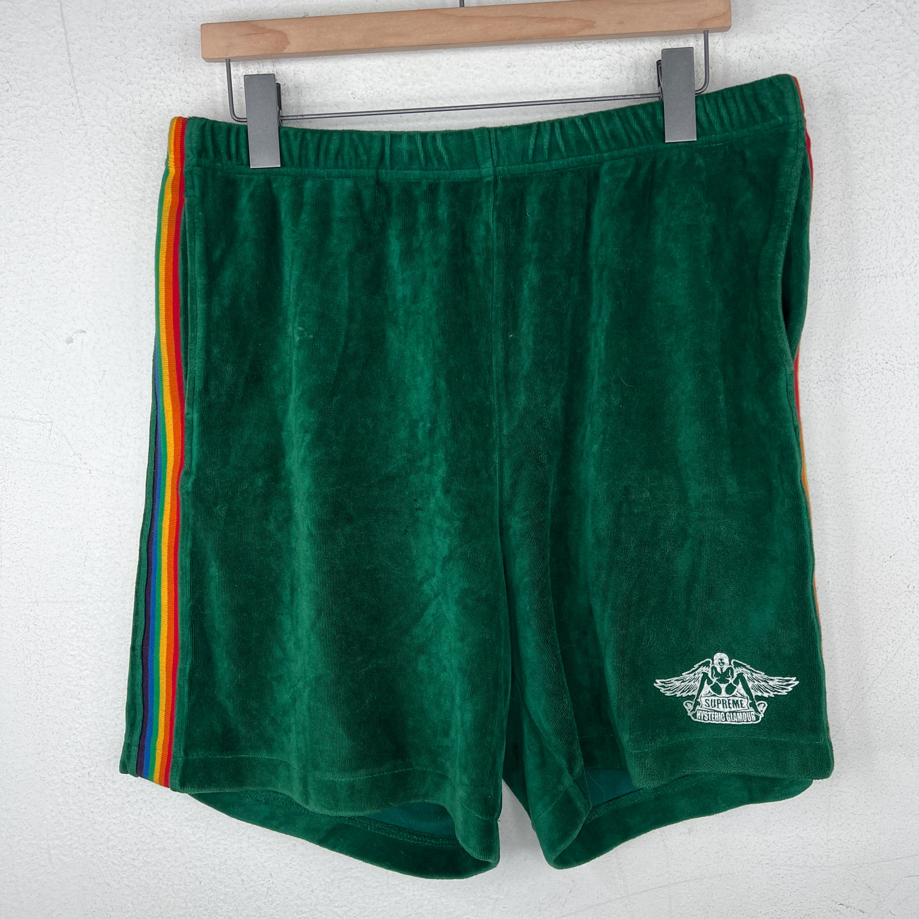 Supreme Hysteric Glamour Green Terrycloth Shorts
