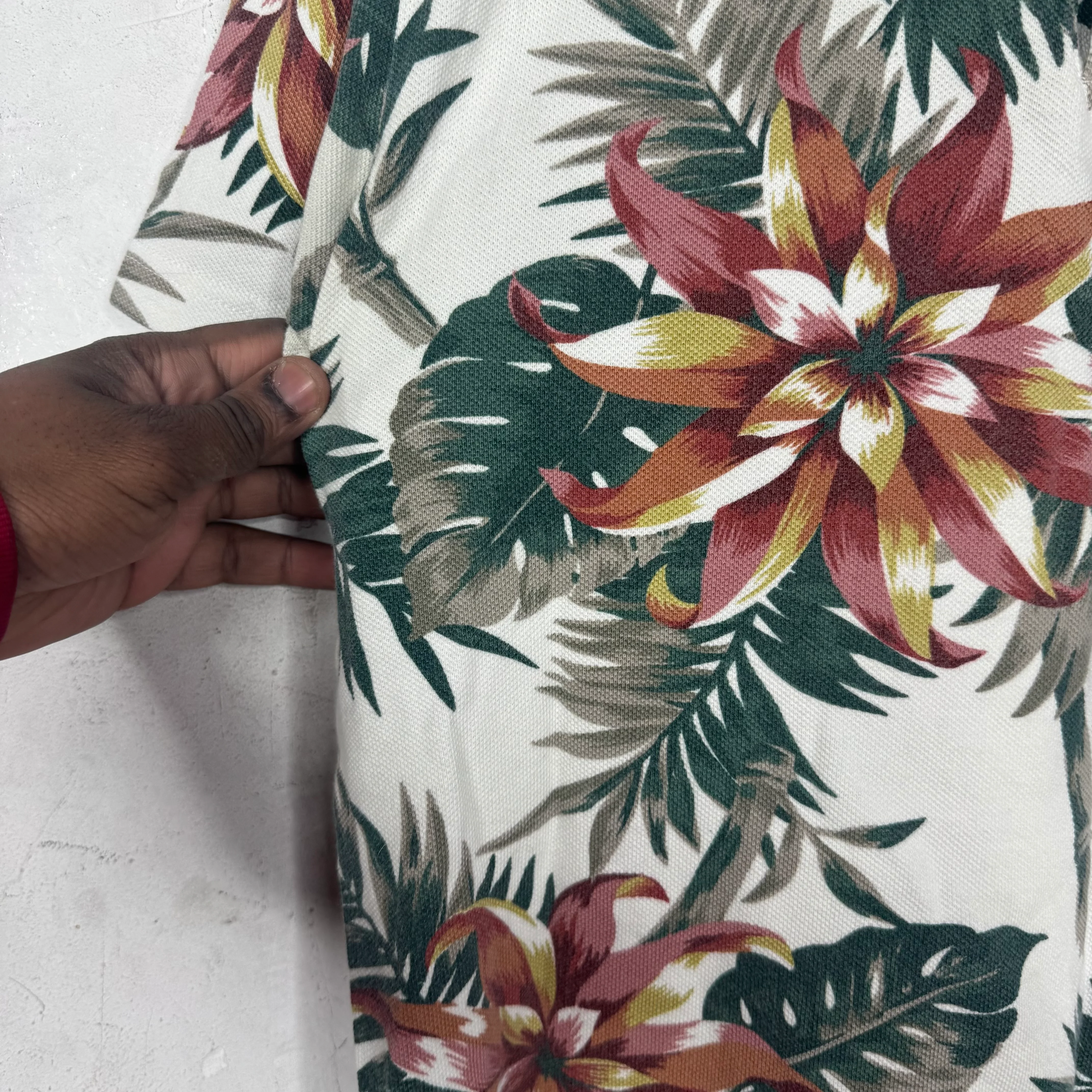 Supreme Palm Tree And Flowers Polo Shirt - Image 5