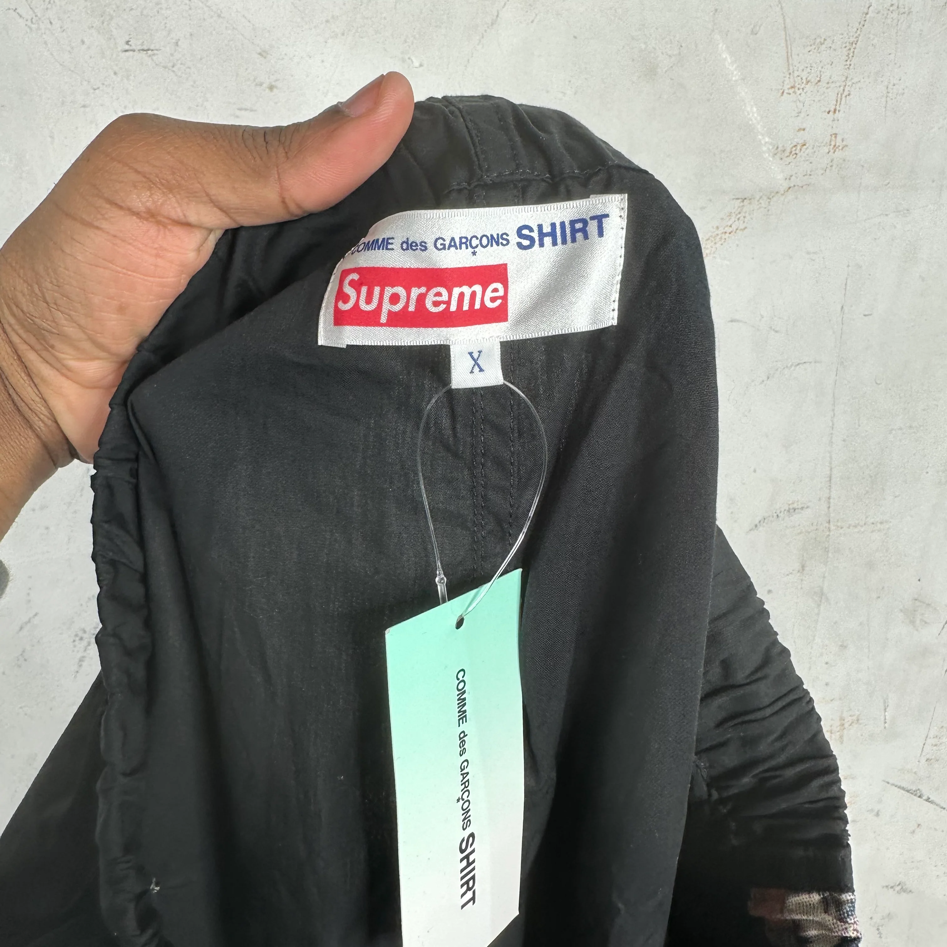 Supreme X CDG Mixed Media Sweatpants - Image 3