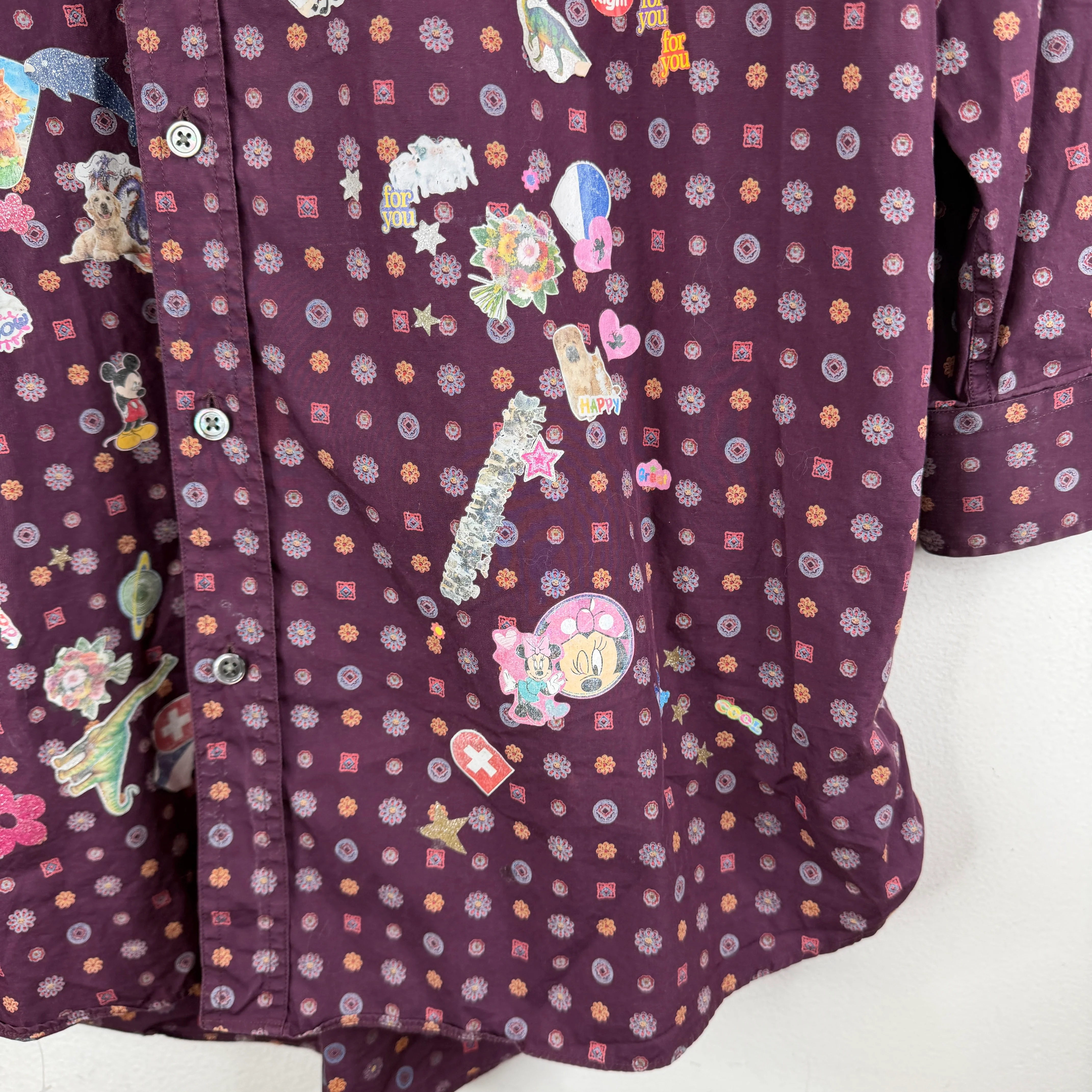 VETEMENTS Stickers Button Up LS Shirt - Image 12