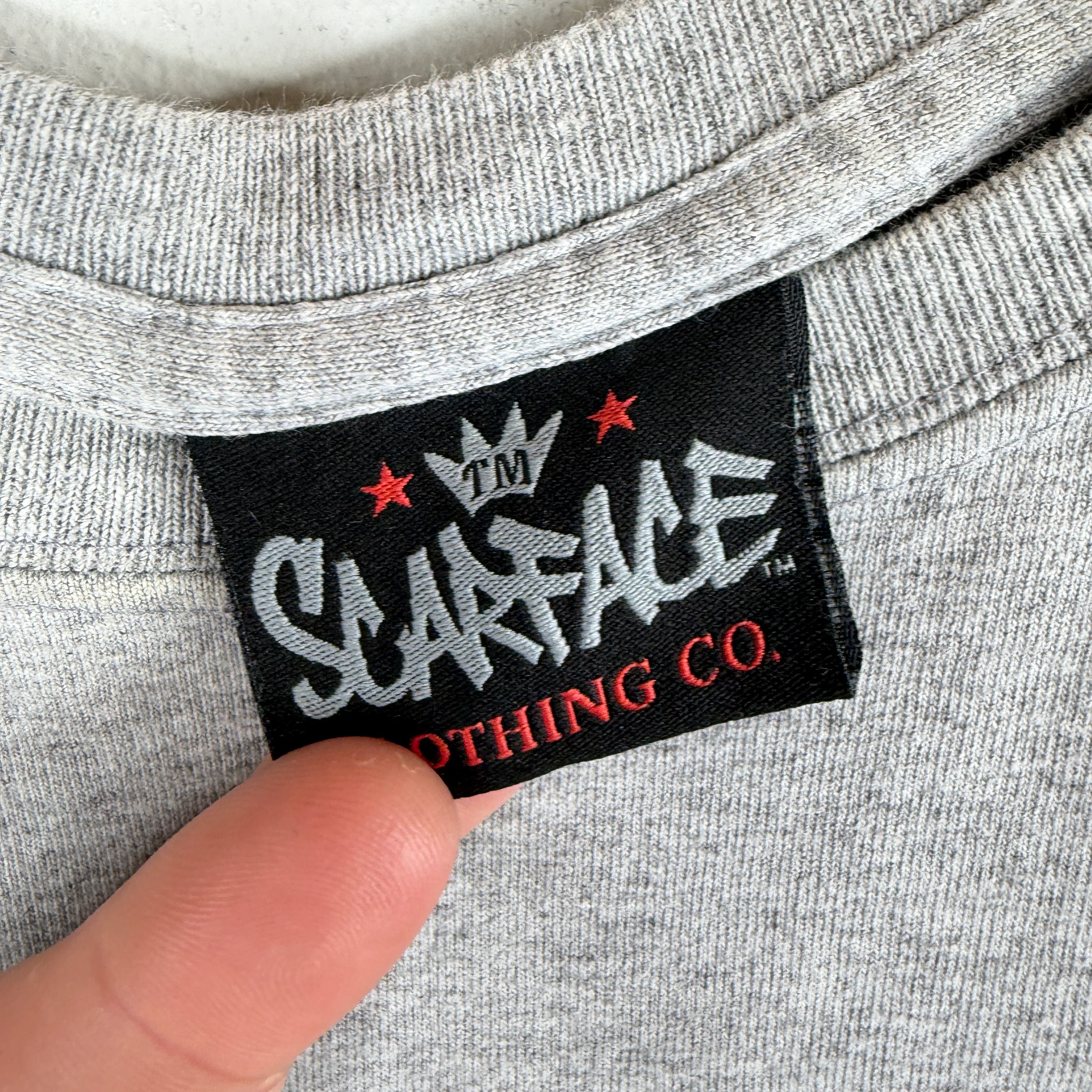 Vintage Scarface Gray T-Shirt - Image 3